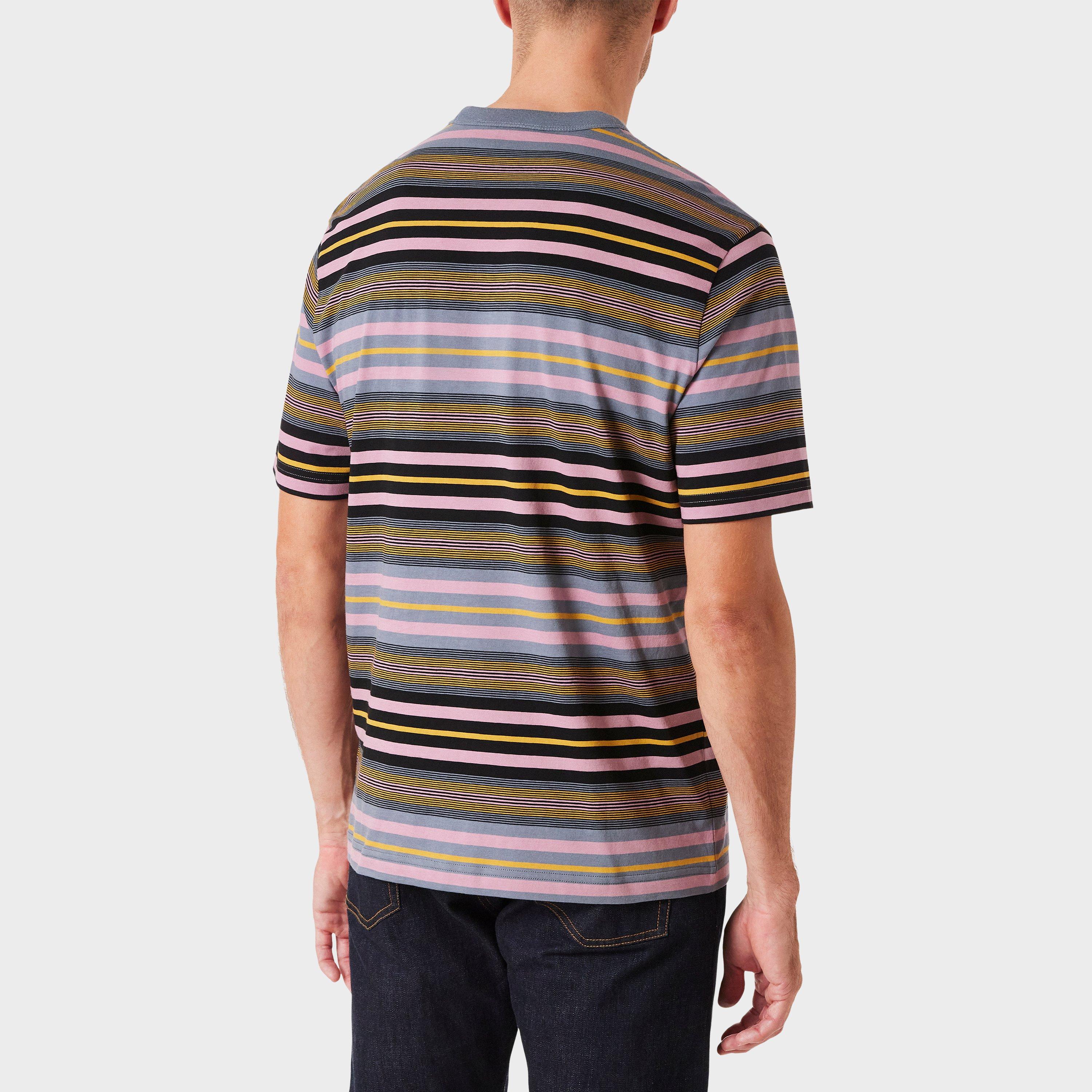 Multi 76 - PS Paul Smith - Men's Striped Regular Fit T-Shirt - 2