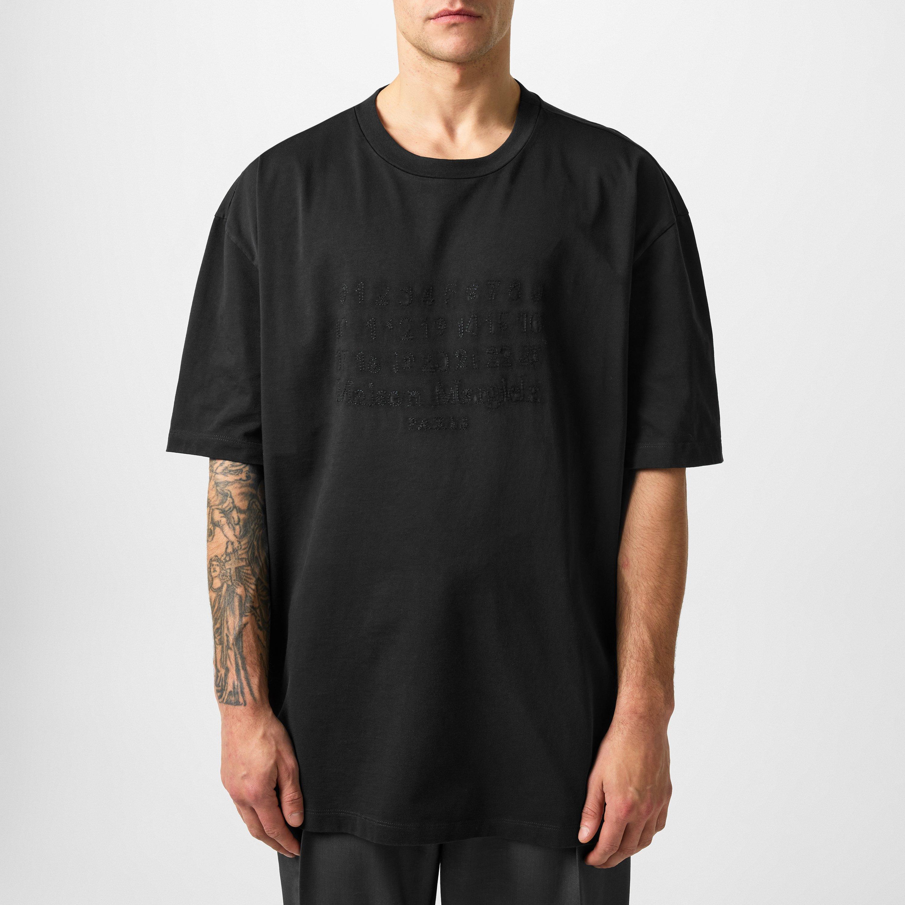 Maison Margiela Men's Washed Logo Oversized T-Shirt
