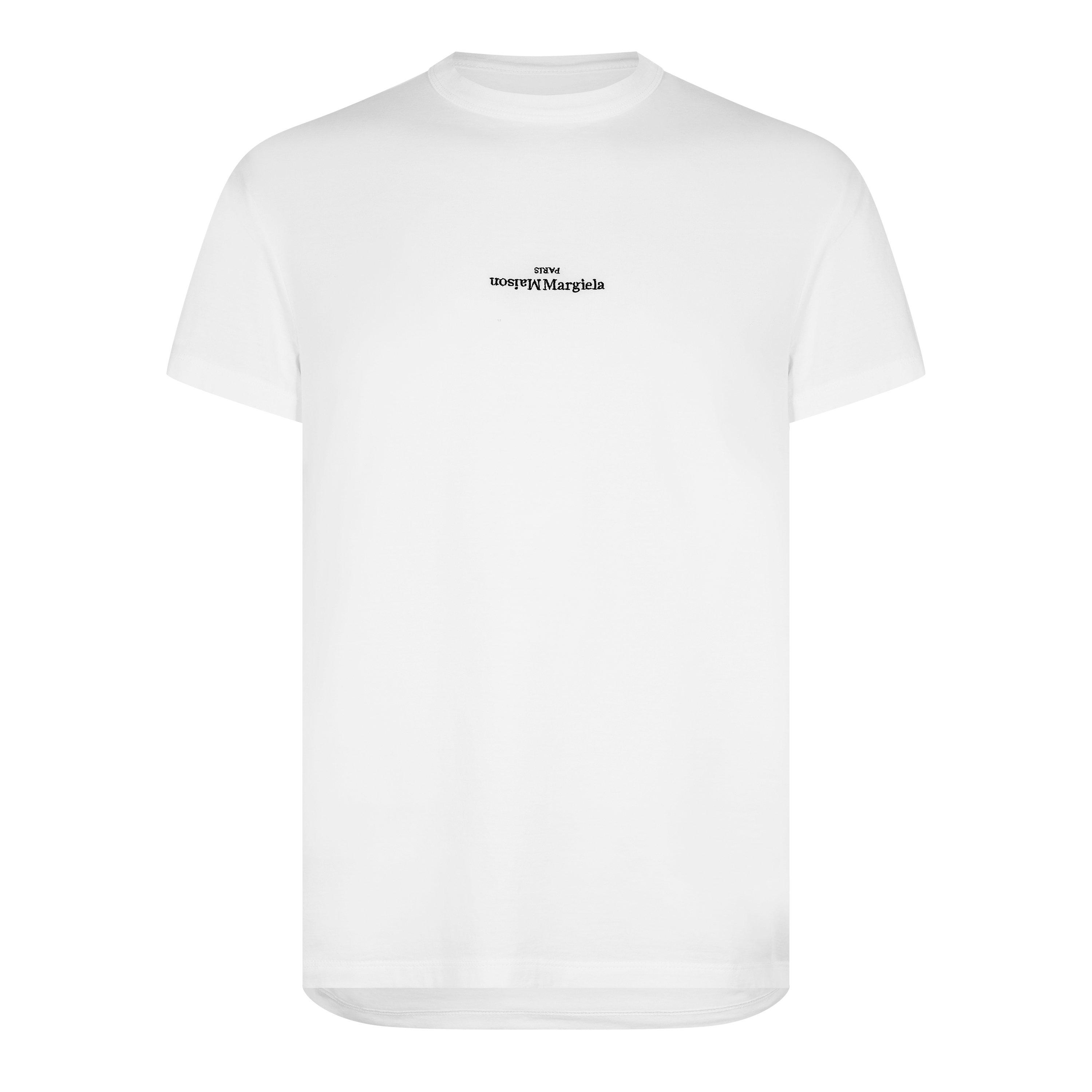 White/Black - Maison Margiela - Distorted Logo T-Shirt - 7