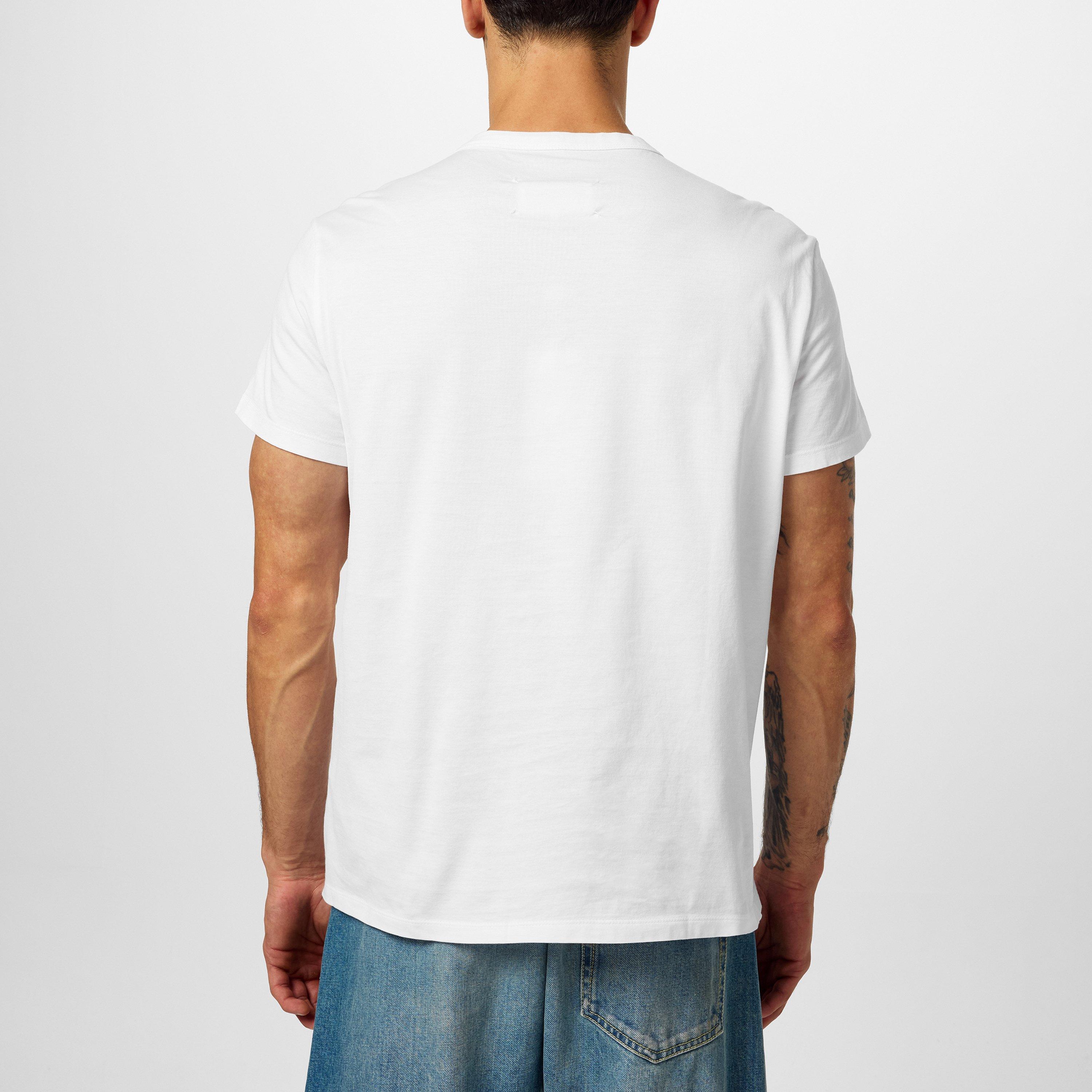 White/Black - Maison Margiela - Distorted Logo T-Shirt - 3