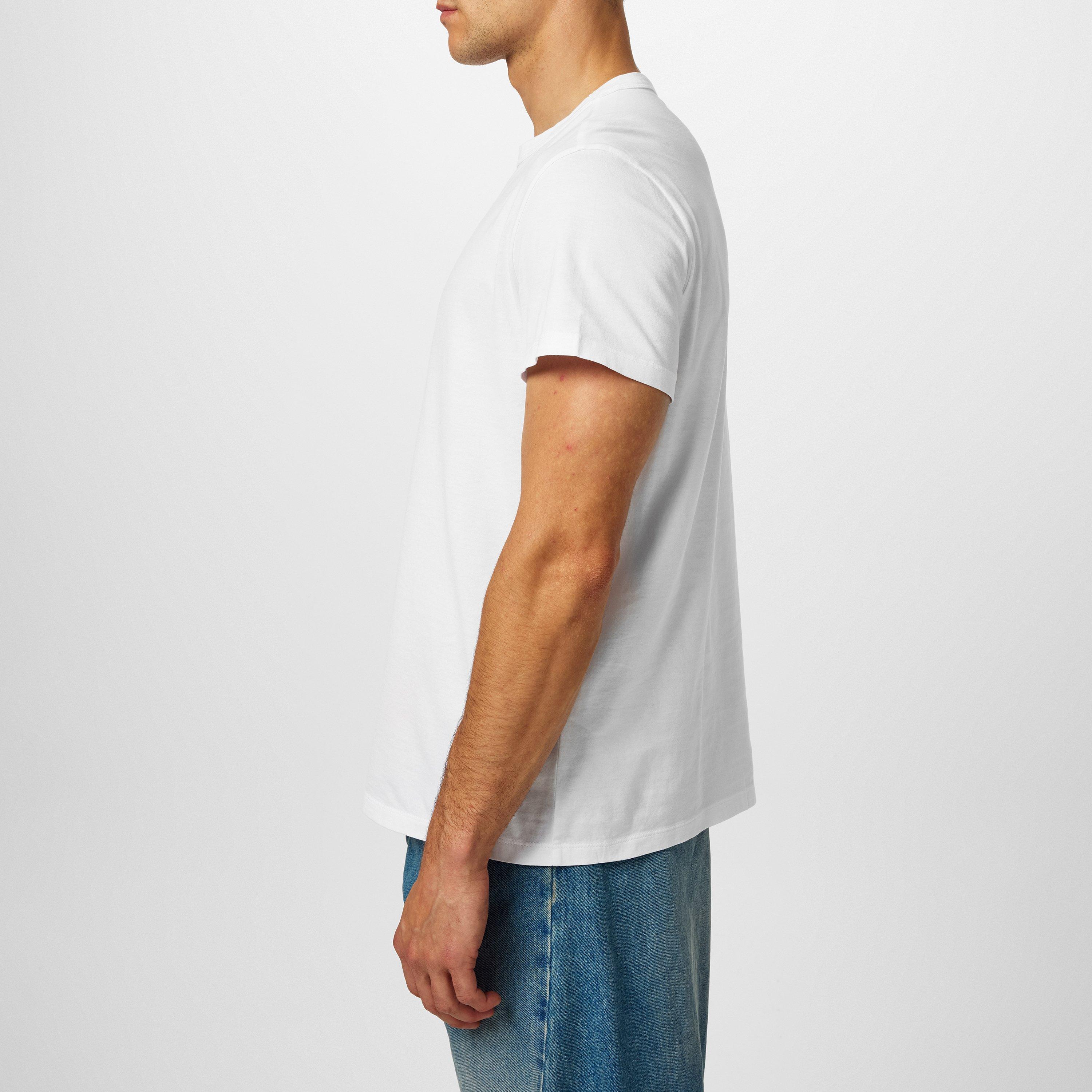 White/Black - Maison Margiela - Distorted Logo T-Shirt - 5