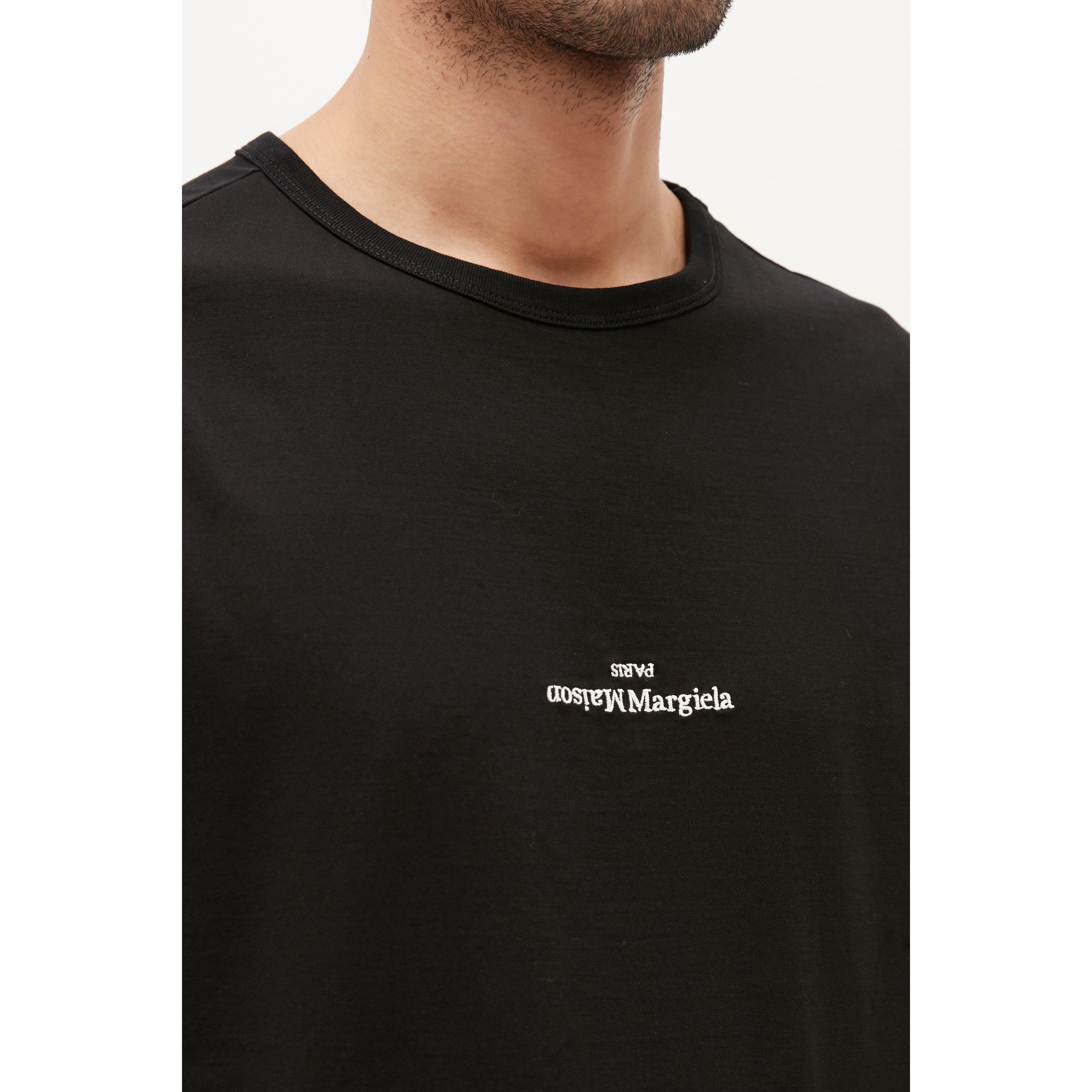Black/White - Maison Margiela - Distorted Logo T-Shirt - 2