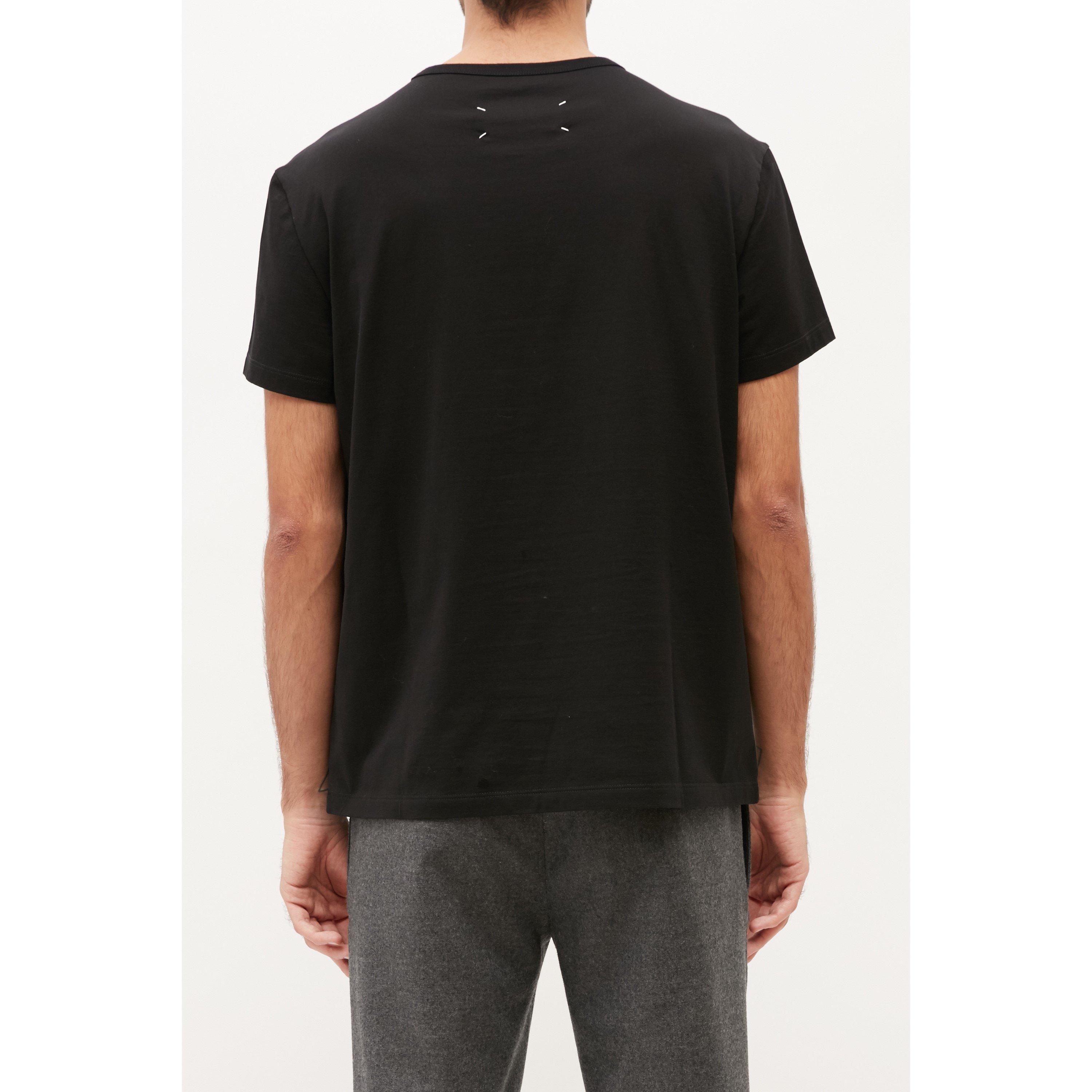 Black/White - Maison Margiela - Distorted Logo T-Shirt - 3