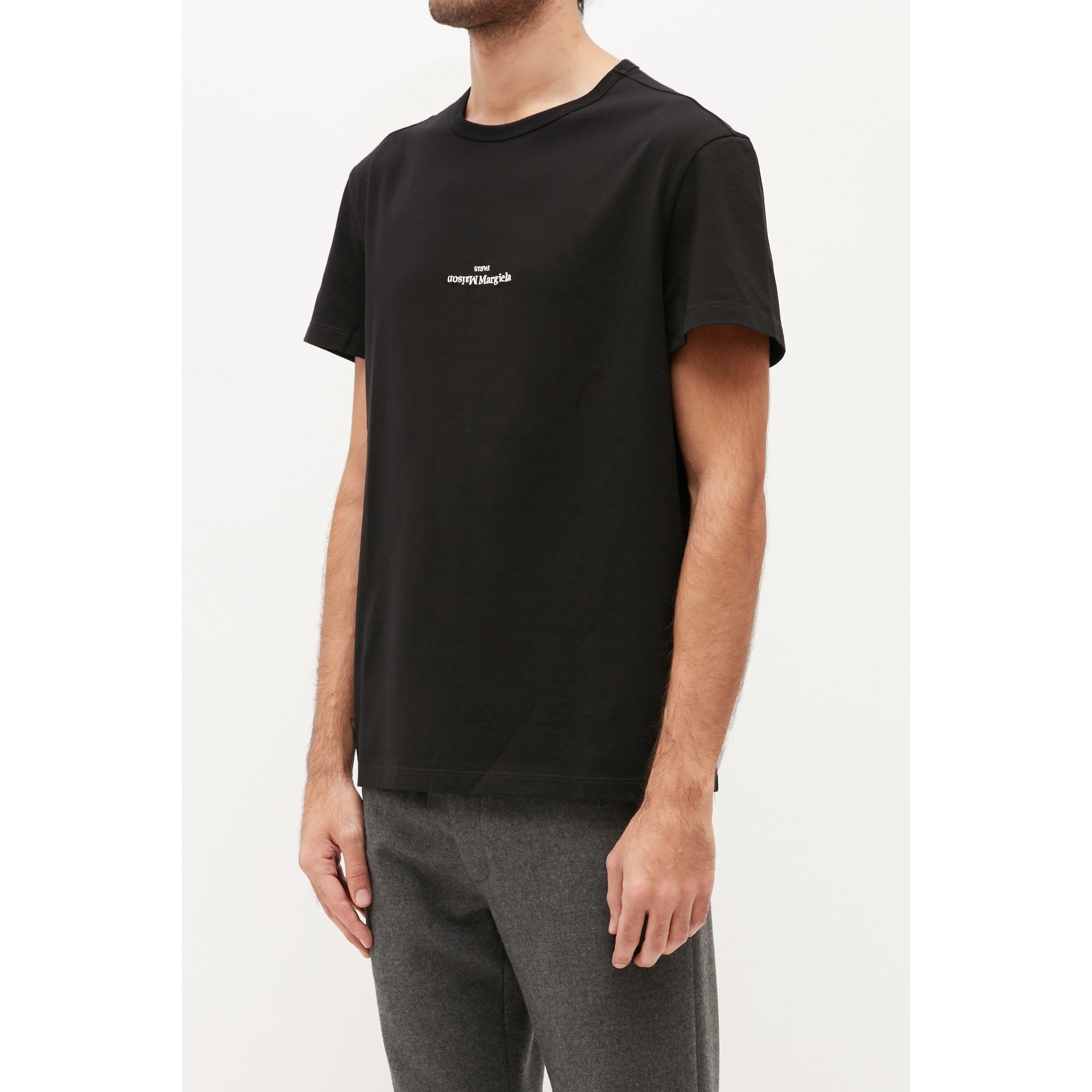 Black/White - Maison Margiela - Distorted Logo T-Shirt - 4