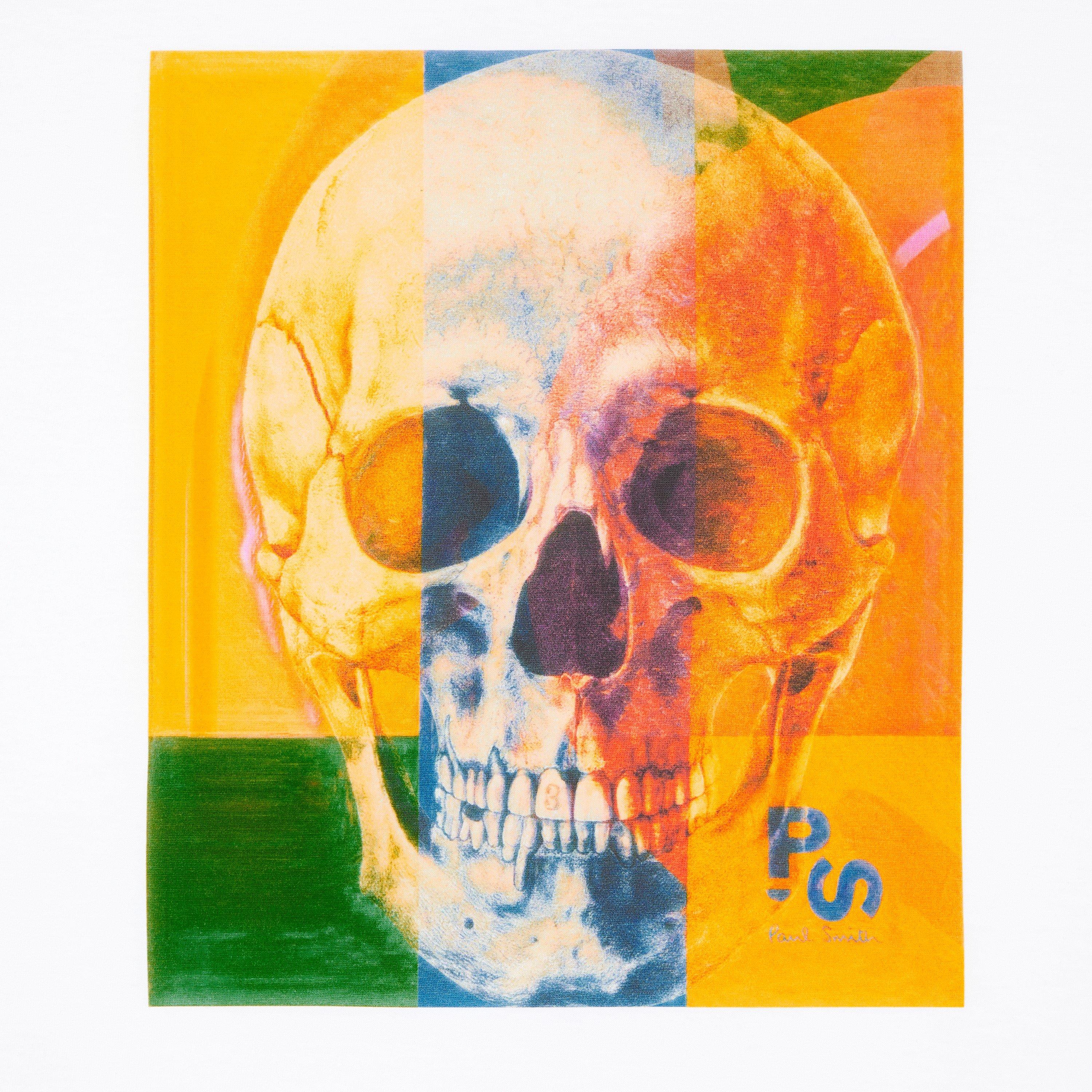 White 01 - PS Paul Smith - Men's Skull Regular Fit T-Shirt - 3