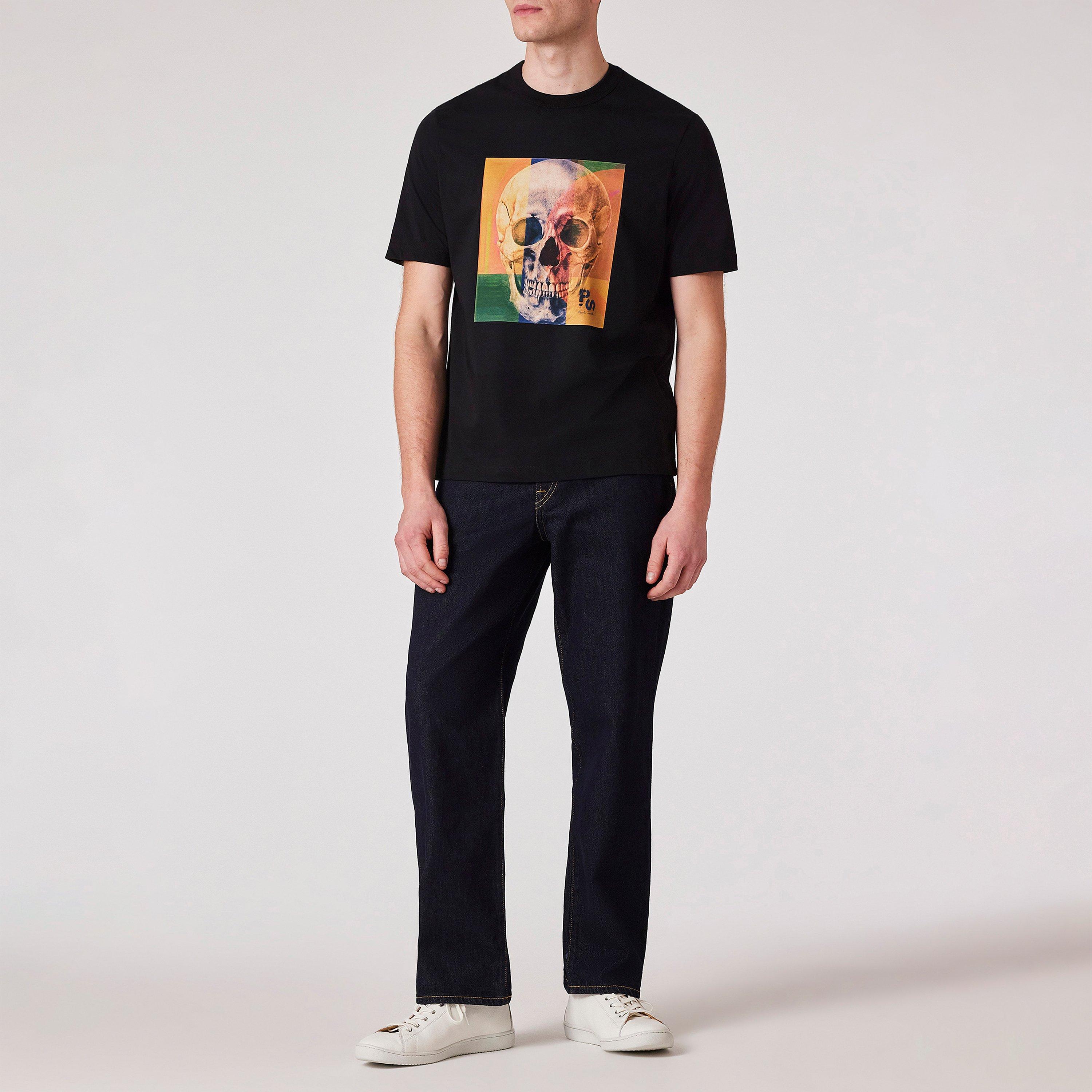 Black 79 - PS Paul Smith - Men's Skull Graphic Print T-Shirt - 6