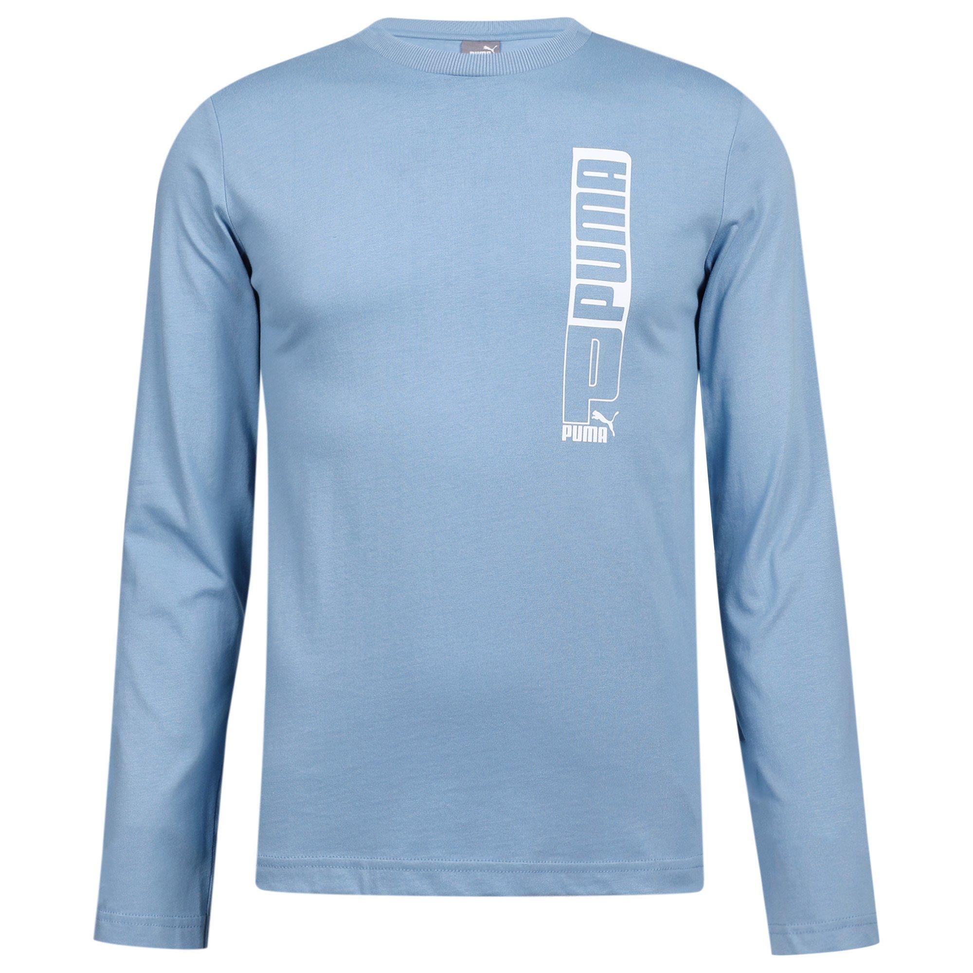 Zen Blue - Puma - Men's Graphic Long Sleeve T-Shirt - 1