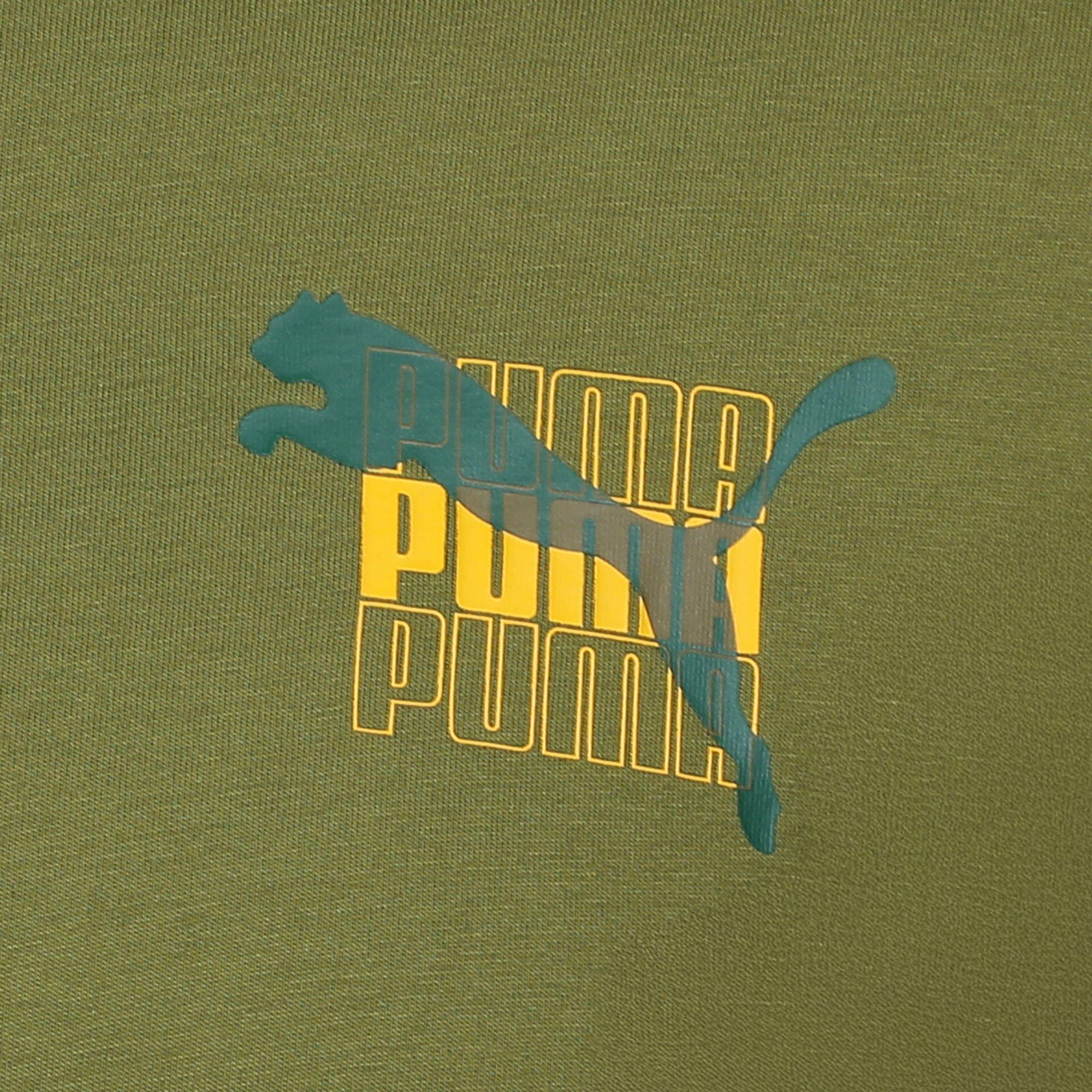 Olive Green - Puma - Graphic T-Shirt - 2