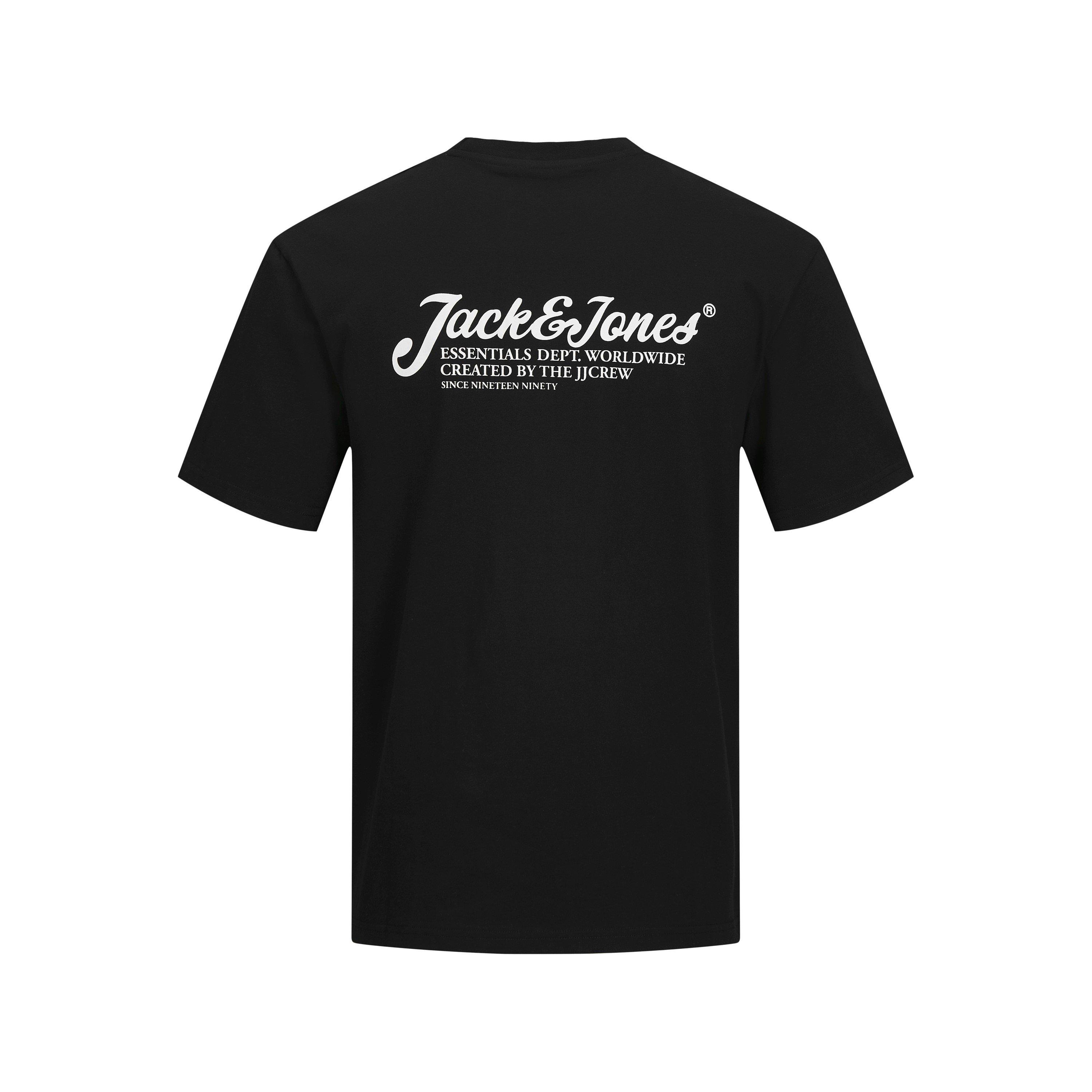 Black - Jack and Jones - Men's JJ Short Sleeve Logo Regular Fit T-Shirt - 2