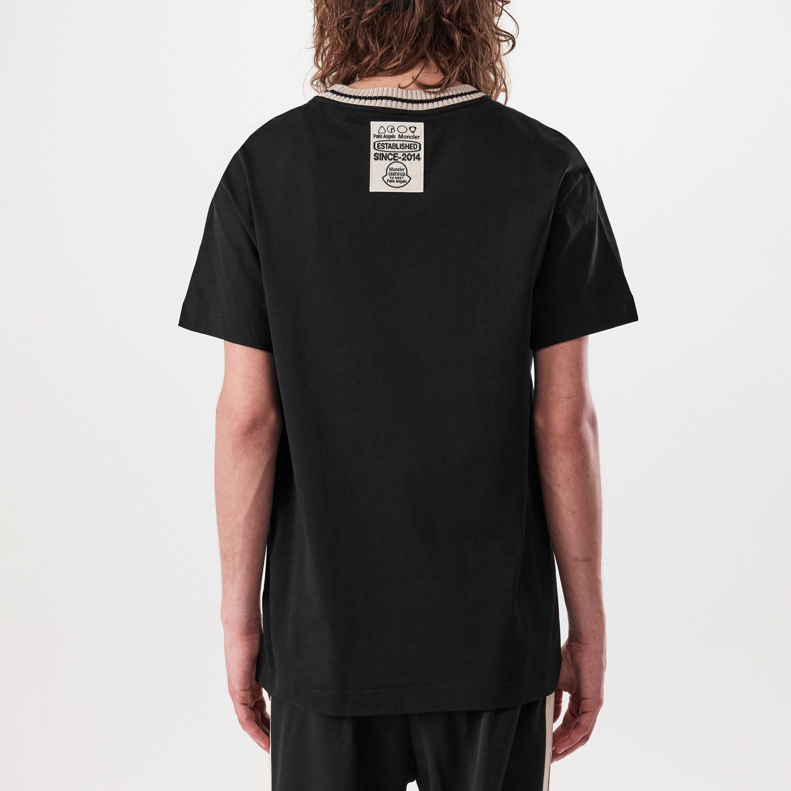 Black 999 - Moncler X Palm Angels - Single Patch T-Shirt - 3