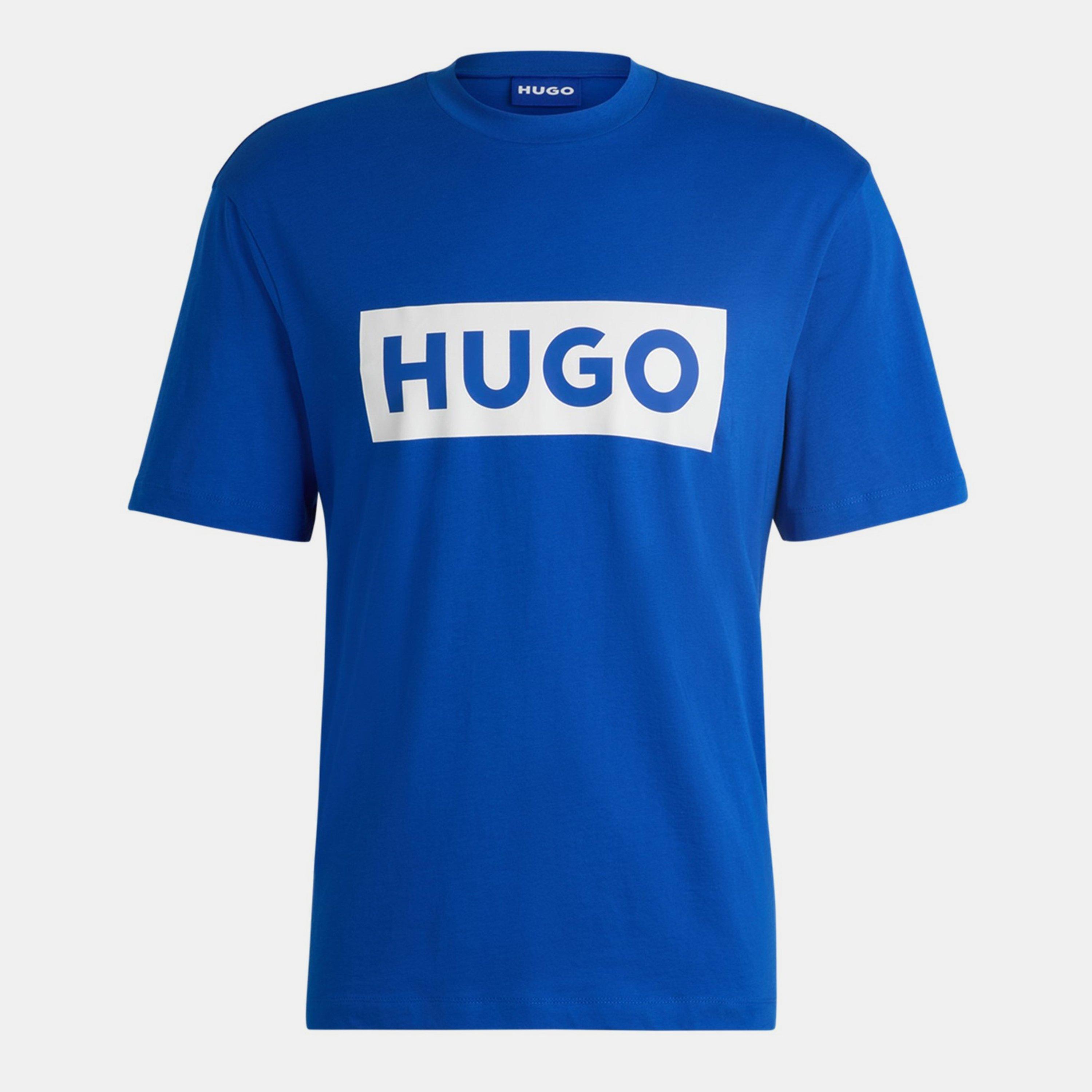 Hugo Men's  Iconic Logo Short Sleeve T-Shirt - Blue 493 - Small