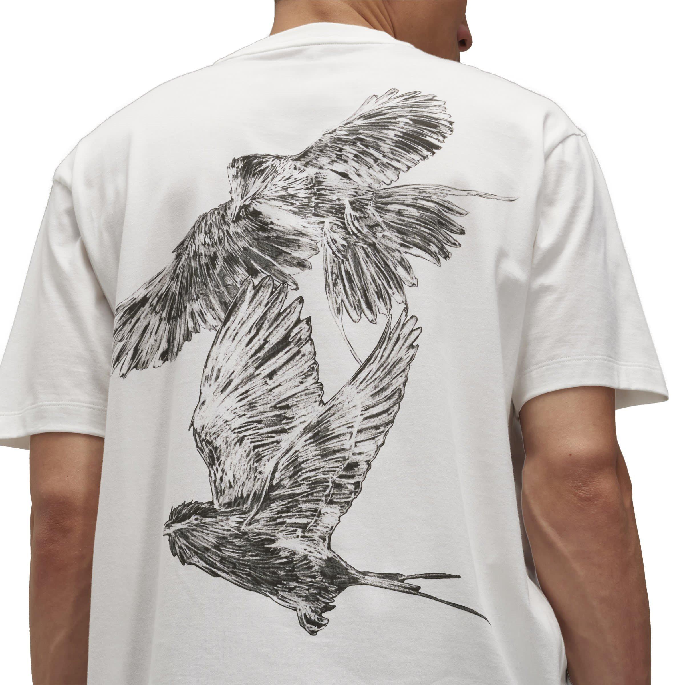 WHITE - Y3 - Men's Bird Regular Fit T-Shirt - 8