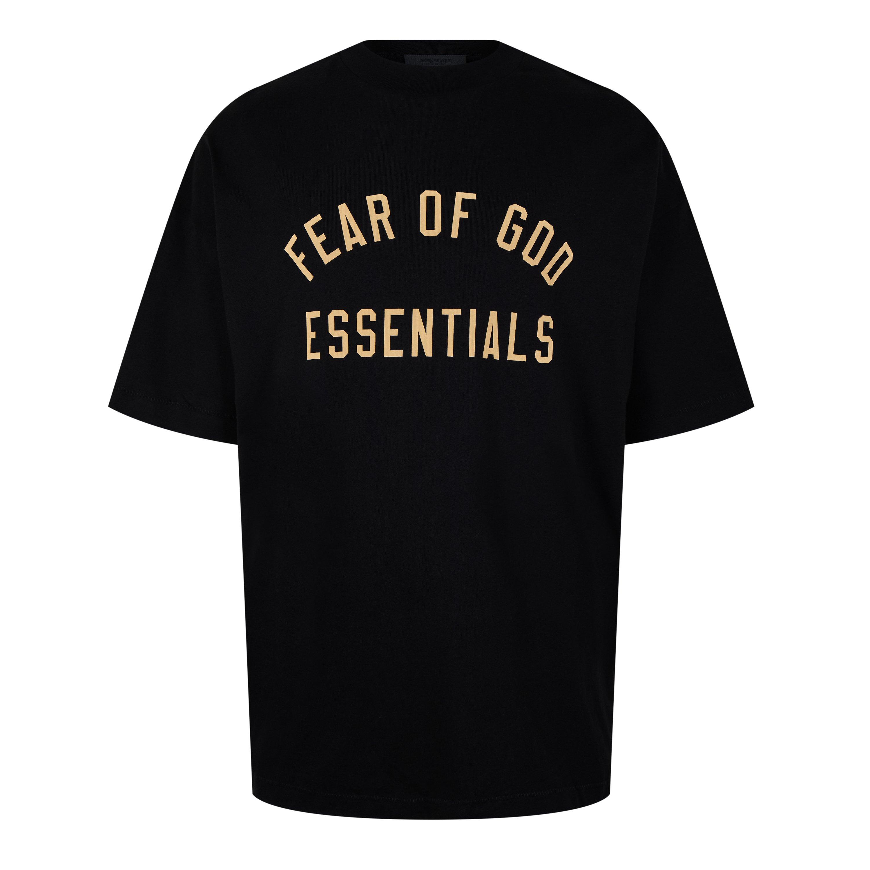 Fear Of God Essentials Jersey Crewneck Tee - Black - Medium