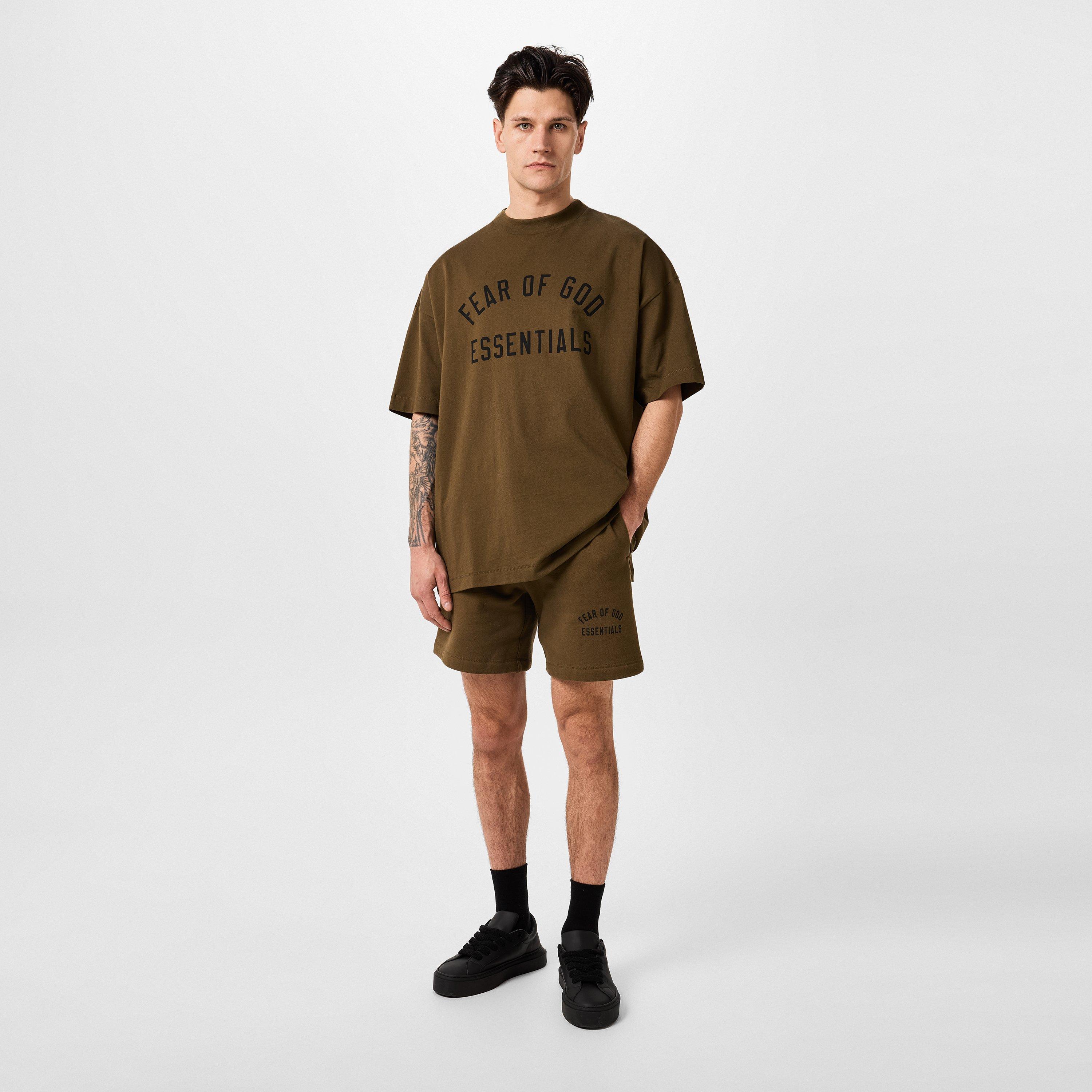 Olive - Fear Of God Essentials - Jersey Crewneck Tee - 6