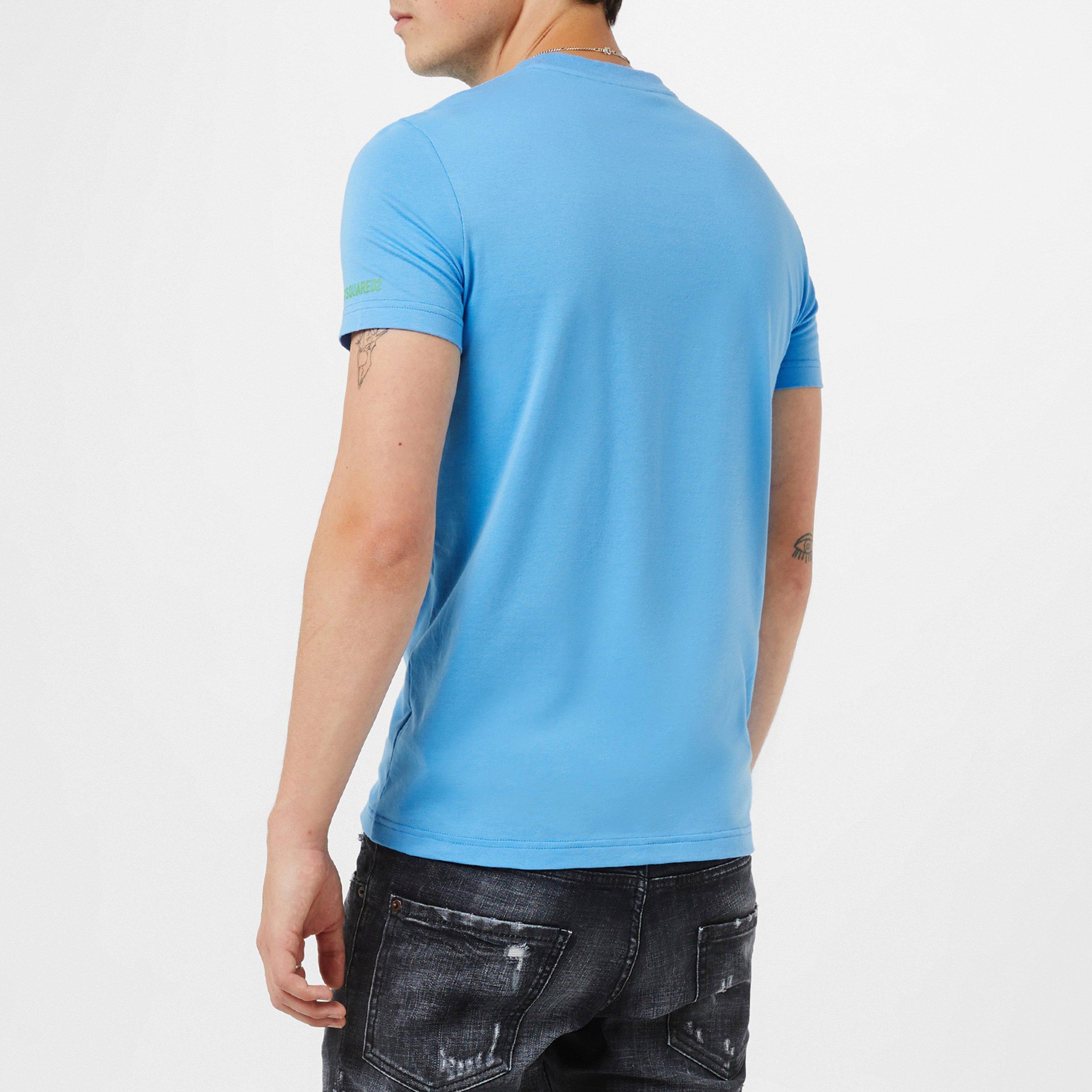 Blue/Green - DSquared2 - Technicolour T Shirt - 2