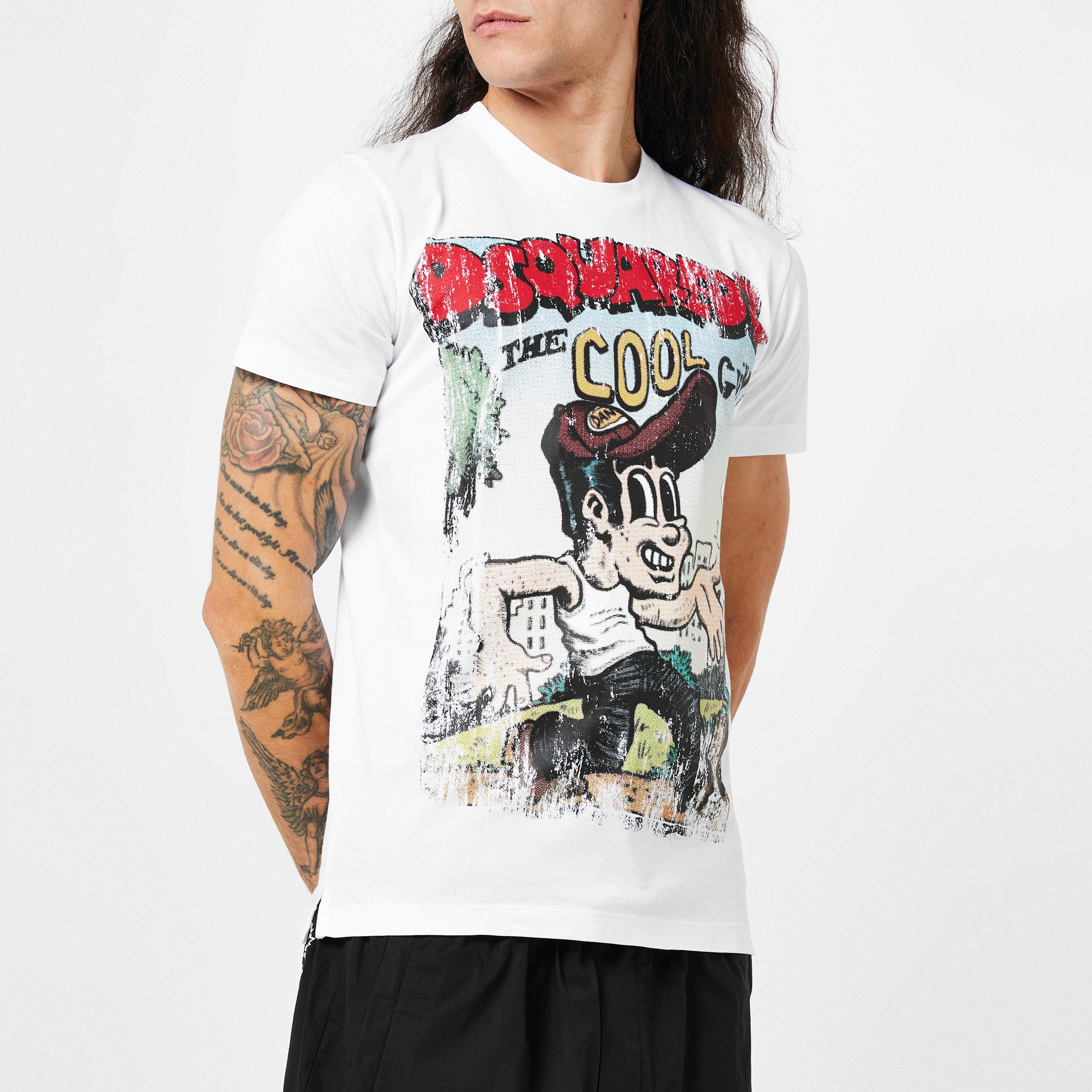 White - DSquared2 - Cool Guy T-Shirt - 3