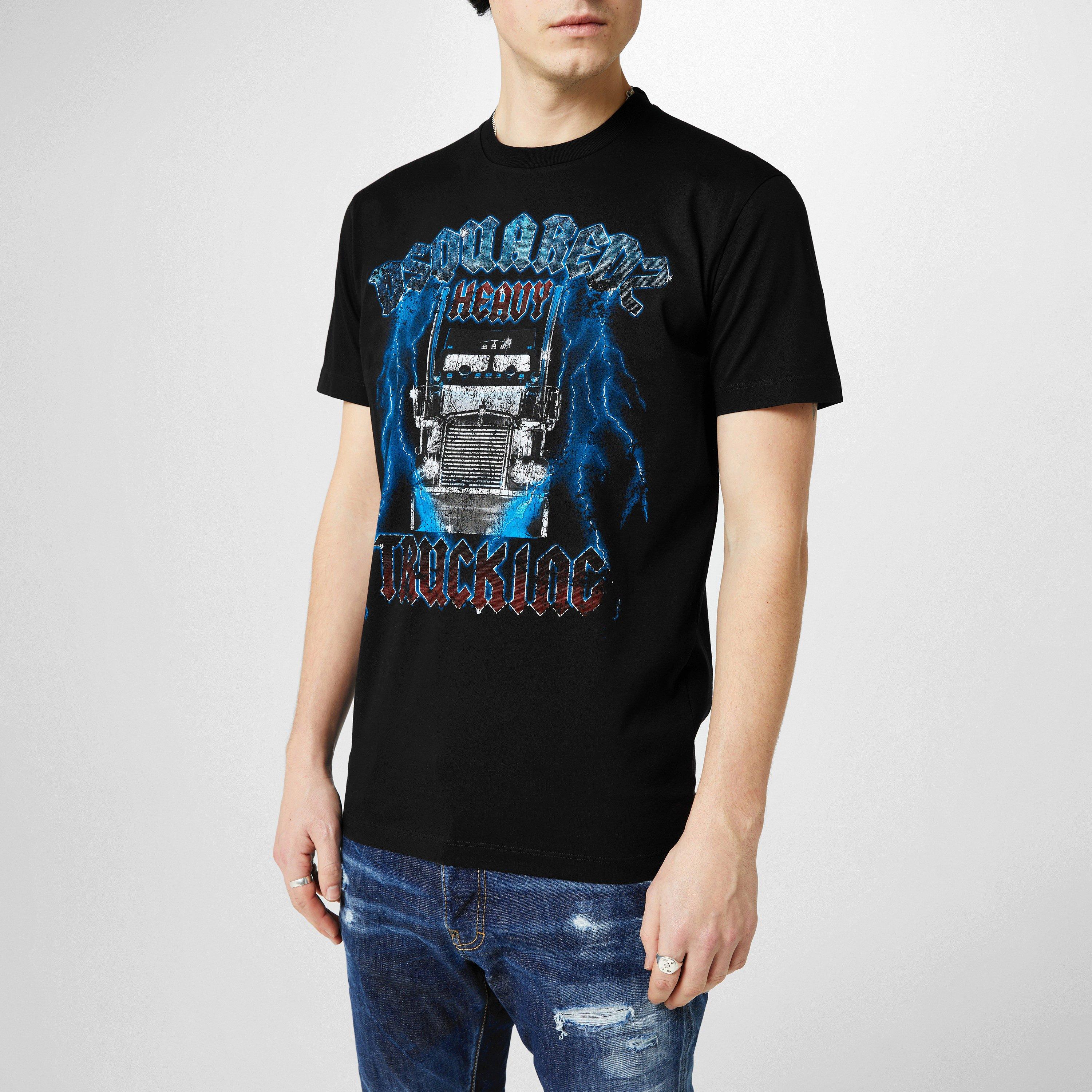 Black - DSquared2 - Heavy Trucking T-Shirt - 3