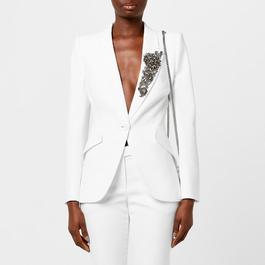 Alexander McQueen Victorian Jewel Single Breasted Blazer