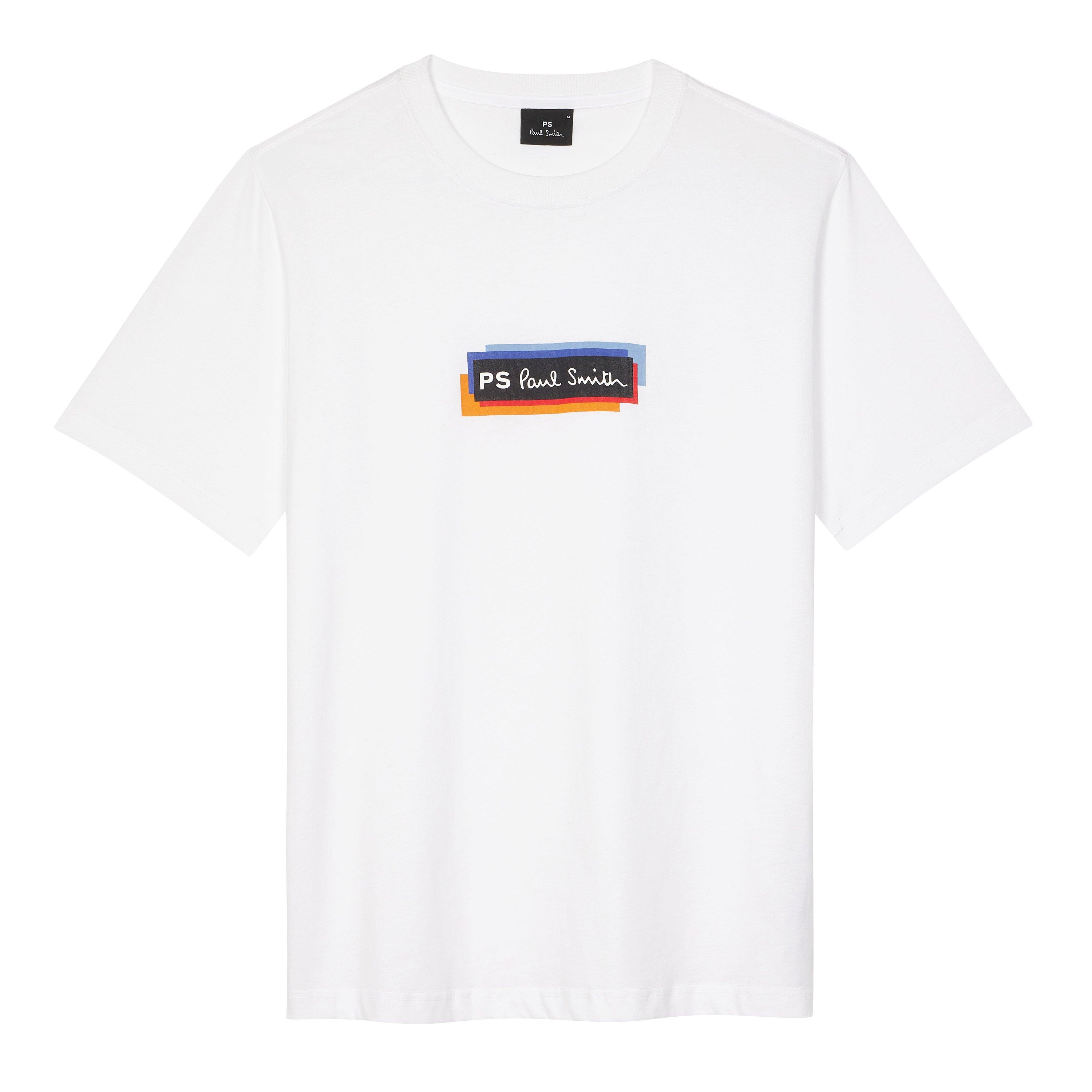 White 01 - PS Paul Smith - Men's Logo Regular Fit T-Shirt - 1