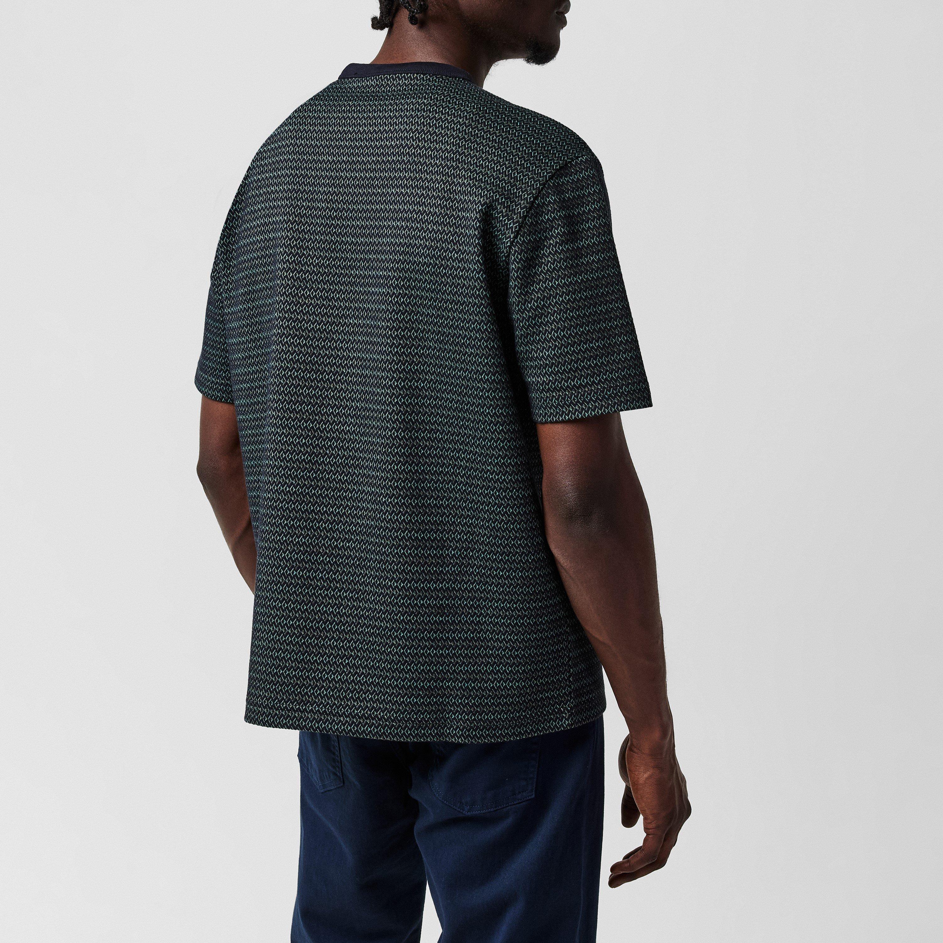 Blue 49 - PS Paul Smith - Men's Short-Sleeve Textured Regular Fit T-Shirt - 3