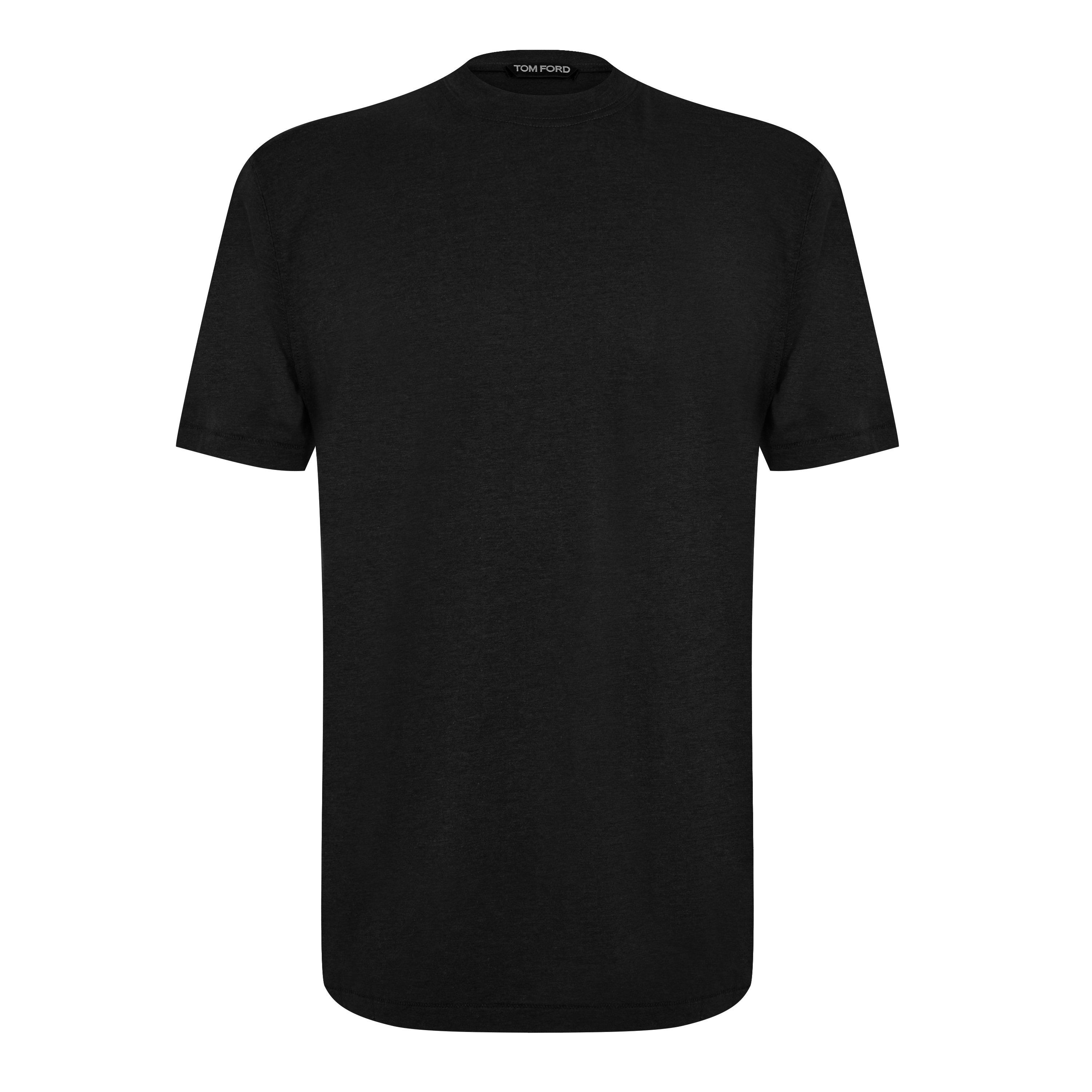 Tom Ford Short Sleeve Logo T Shirt - Black LB999 - XL
