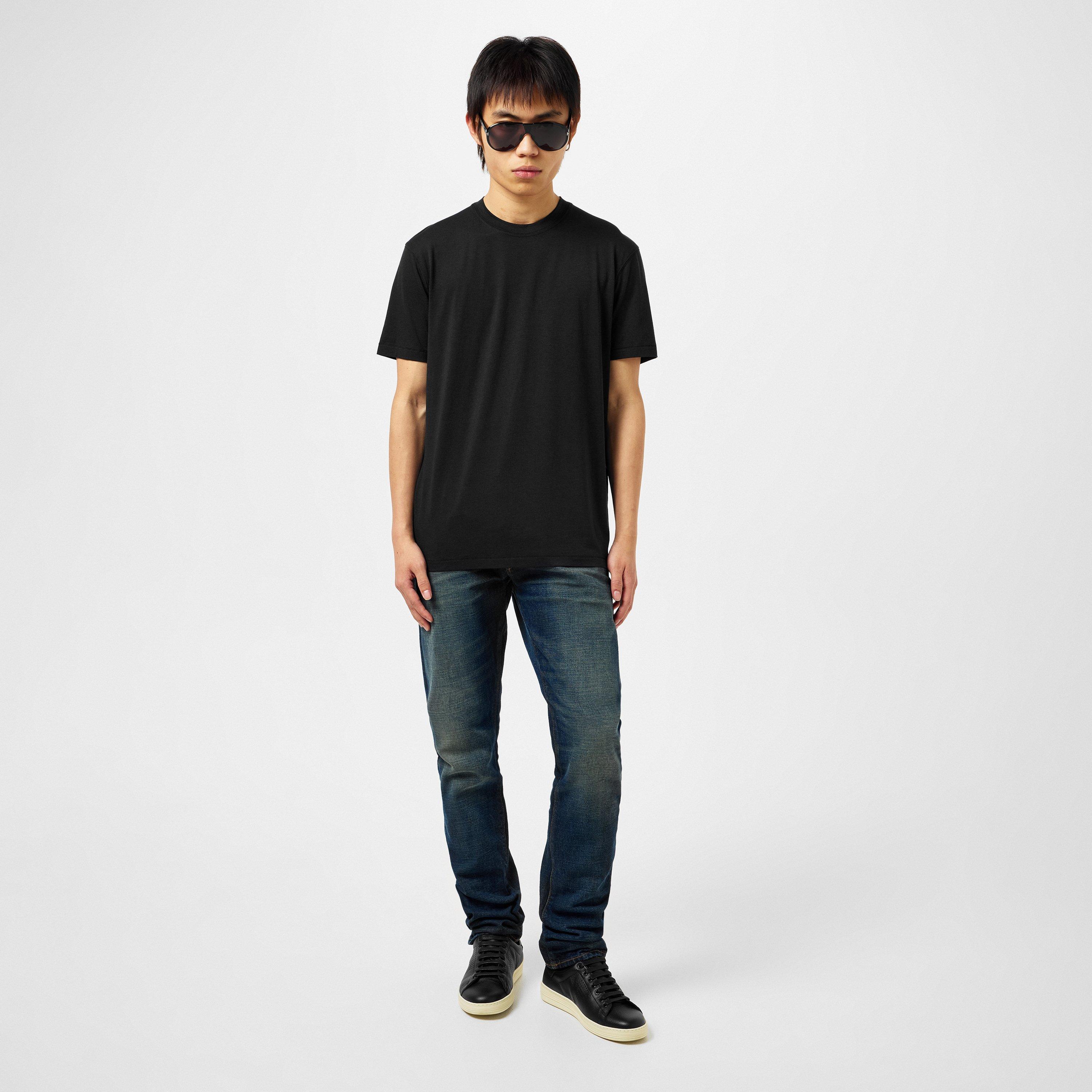 Black LB999 - Tom Ford - Short Sleeve Logo T Shirt - 6