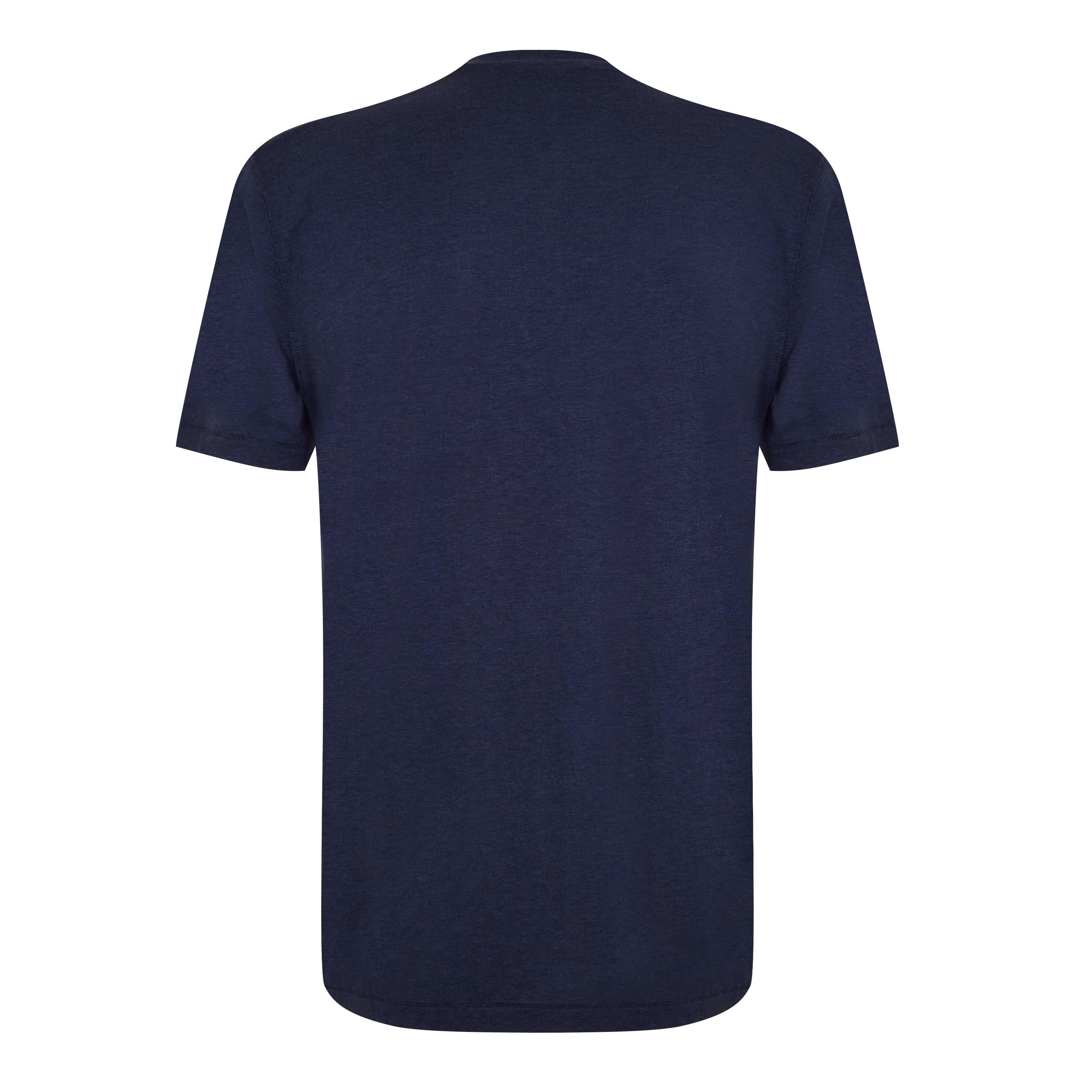 Navy HB801 - Tom Ford - Short Sleeve Logo T Shirt - 2