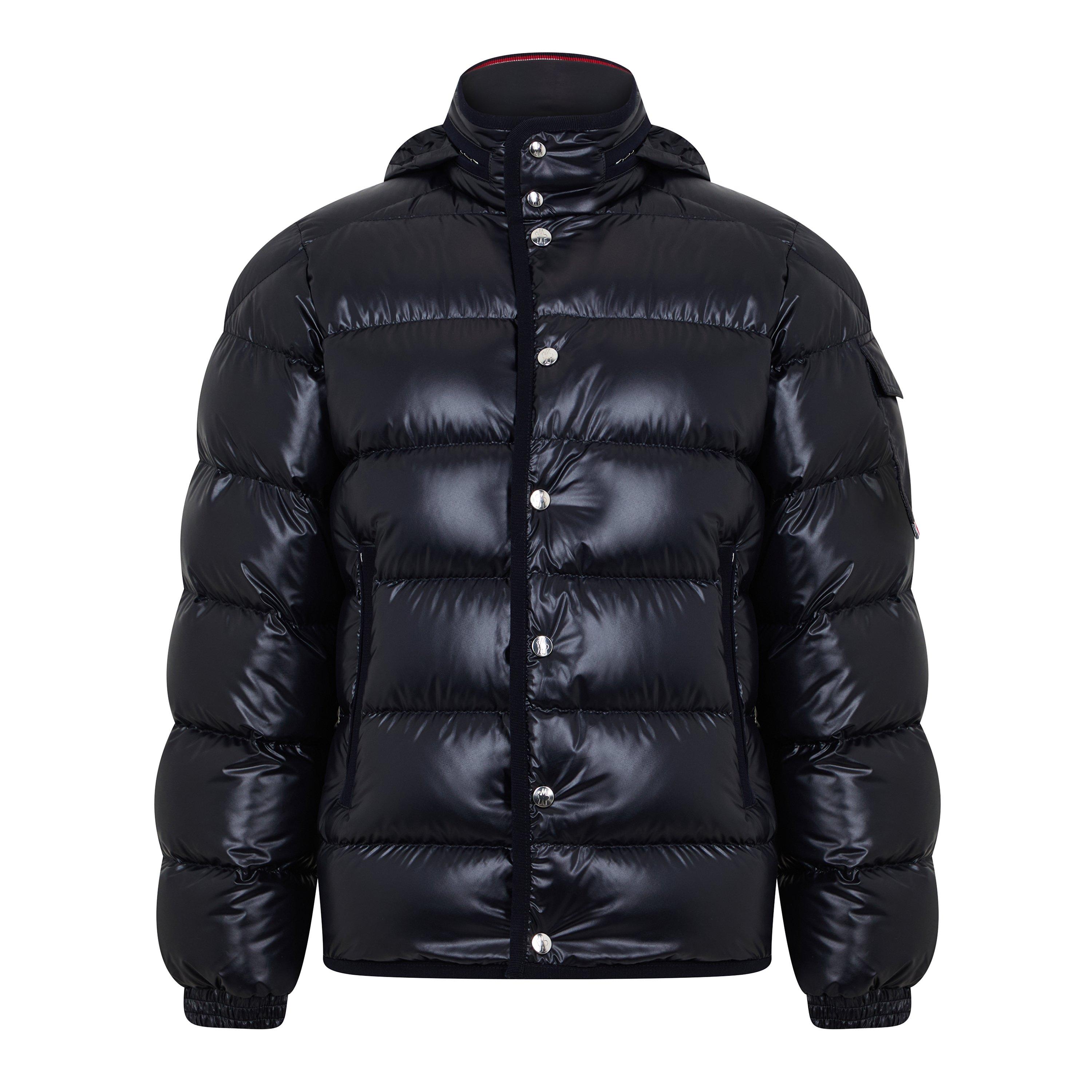 Navy 778 - Moncler - Men's Gourette Goose Down Concealed Hood Short Puffer Jacket - 5