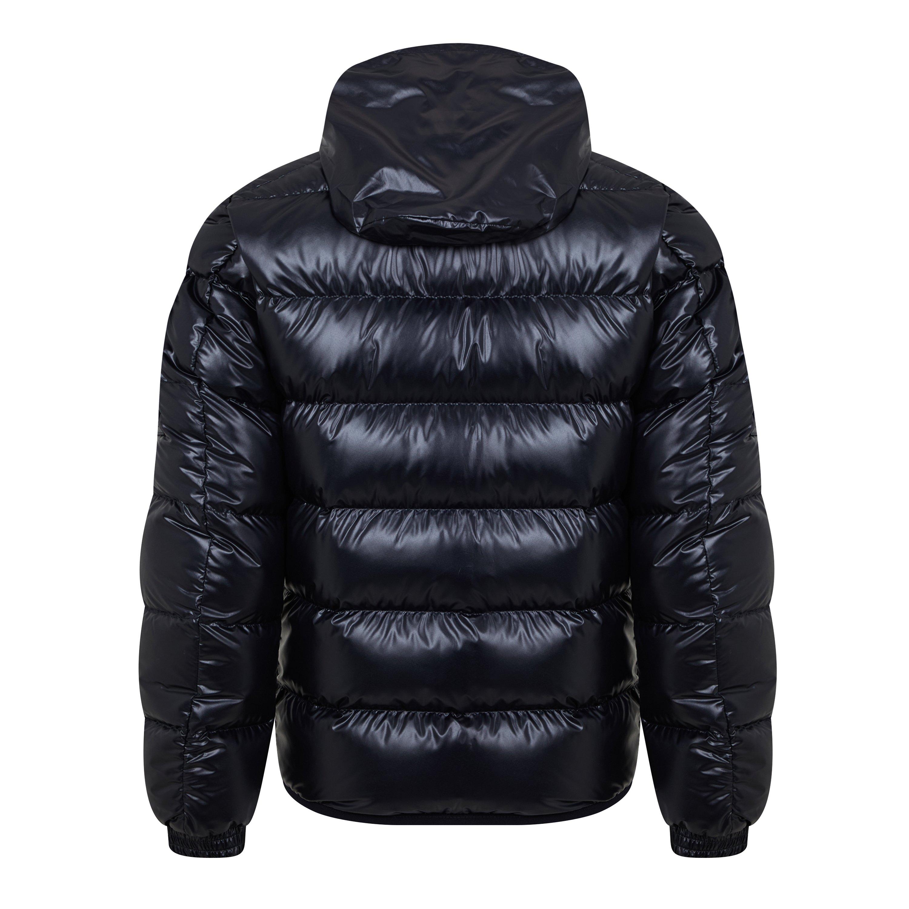 Navy 778 - Moncler - Men's Gourette Goose Down Concealed Hood Short Puffer Jacket - 6