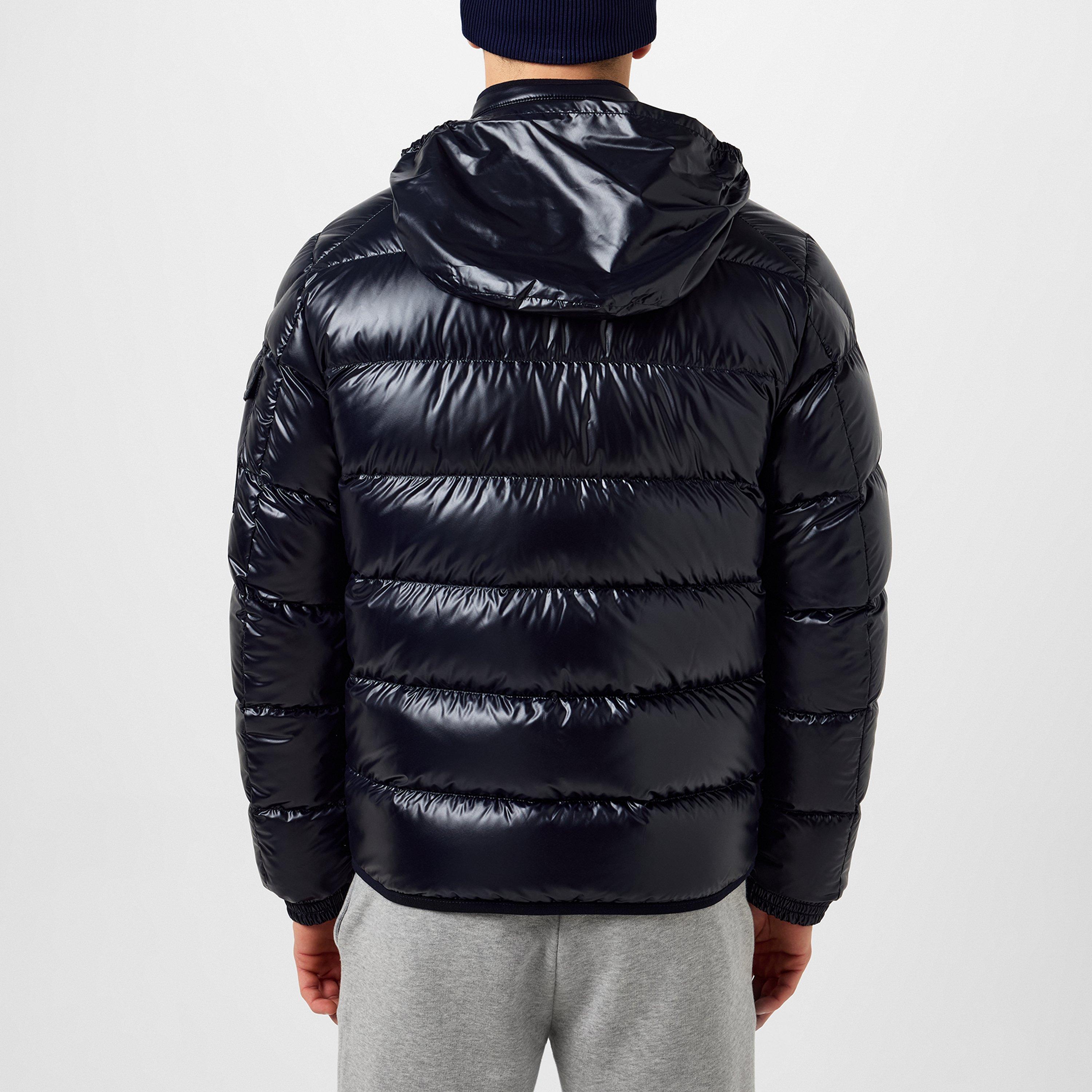 Navy 778 - Moncler - Men's Gourette Goose Down Concealed Hood Short Puffer Jacket - 3