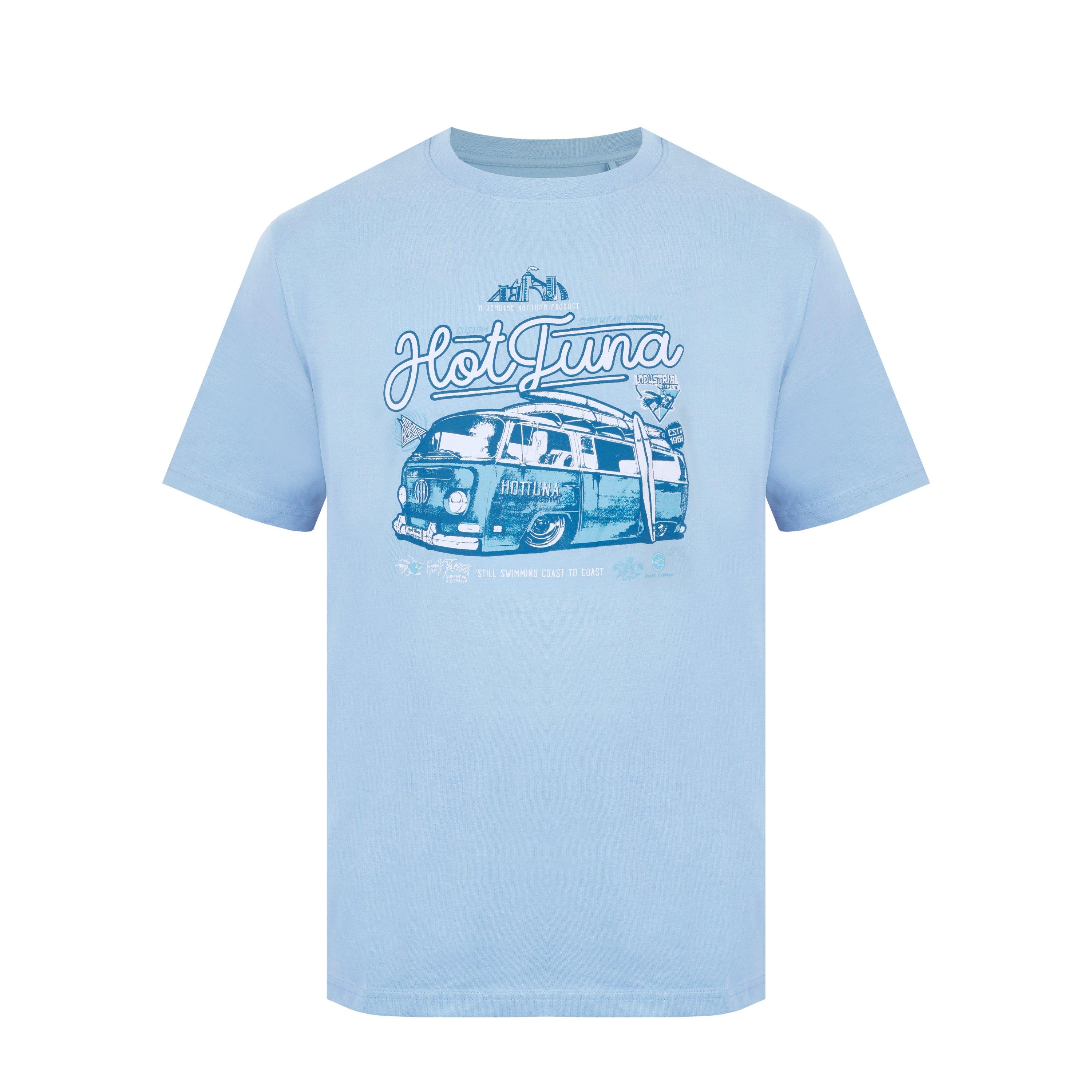 Hot Tuna Men's Crew T Shirt - Blue Van - XXL