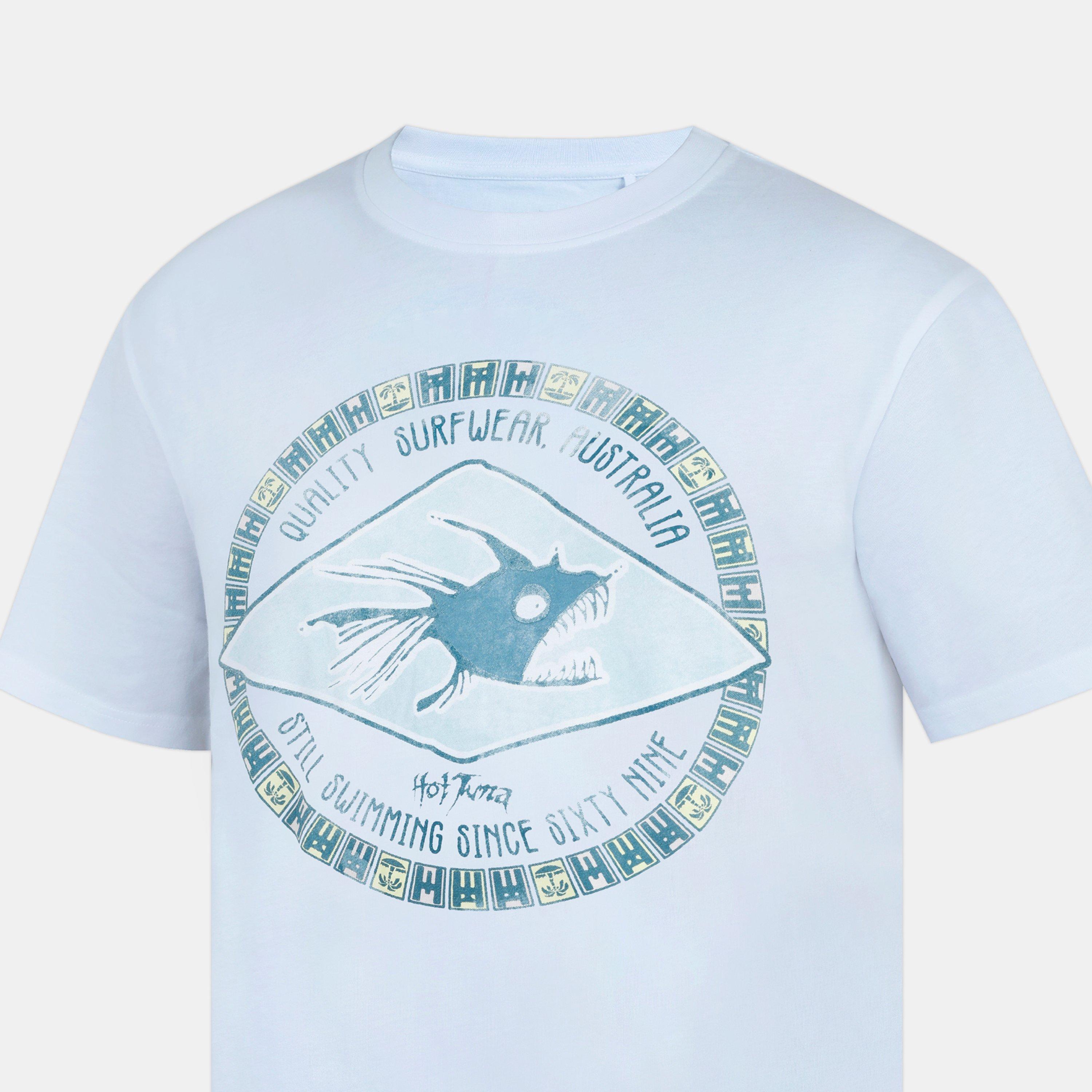 Weißes Kreis-Logo - Hot Tuna - Crew T Shirt Mens - 4