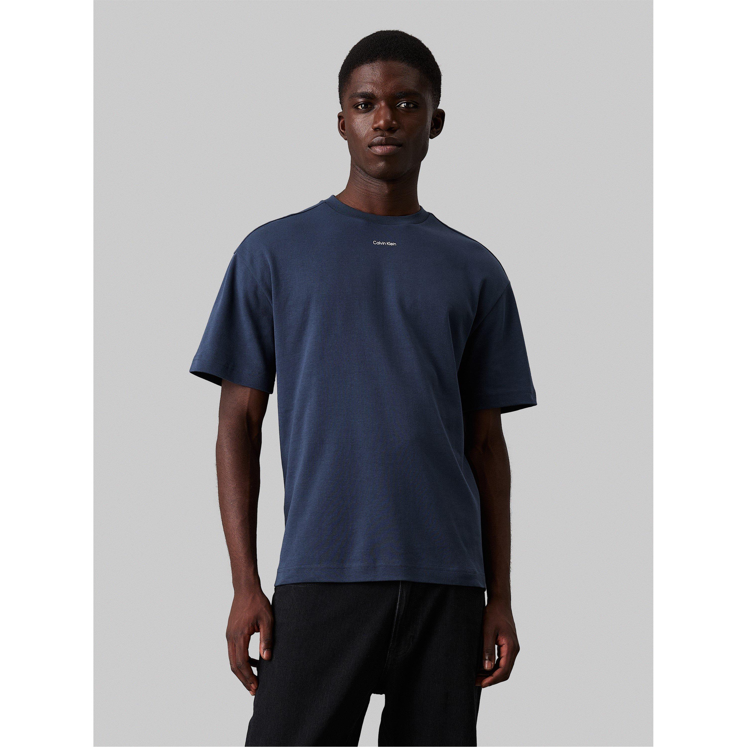 Calvin Klein Men's Nano Logo Interlock Regular Fit T-Shirt
