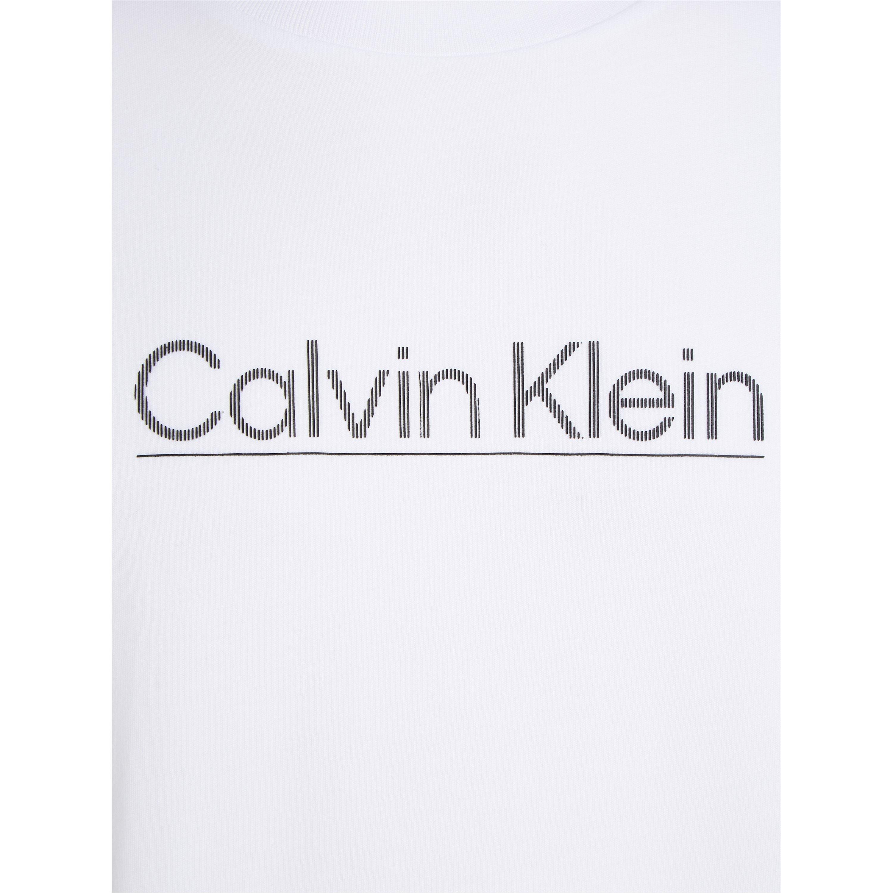 Bright White - Calvin Klein - RAISED LINE LOGO T-SHIRT - 3