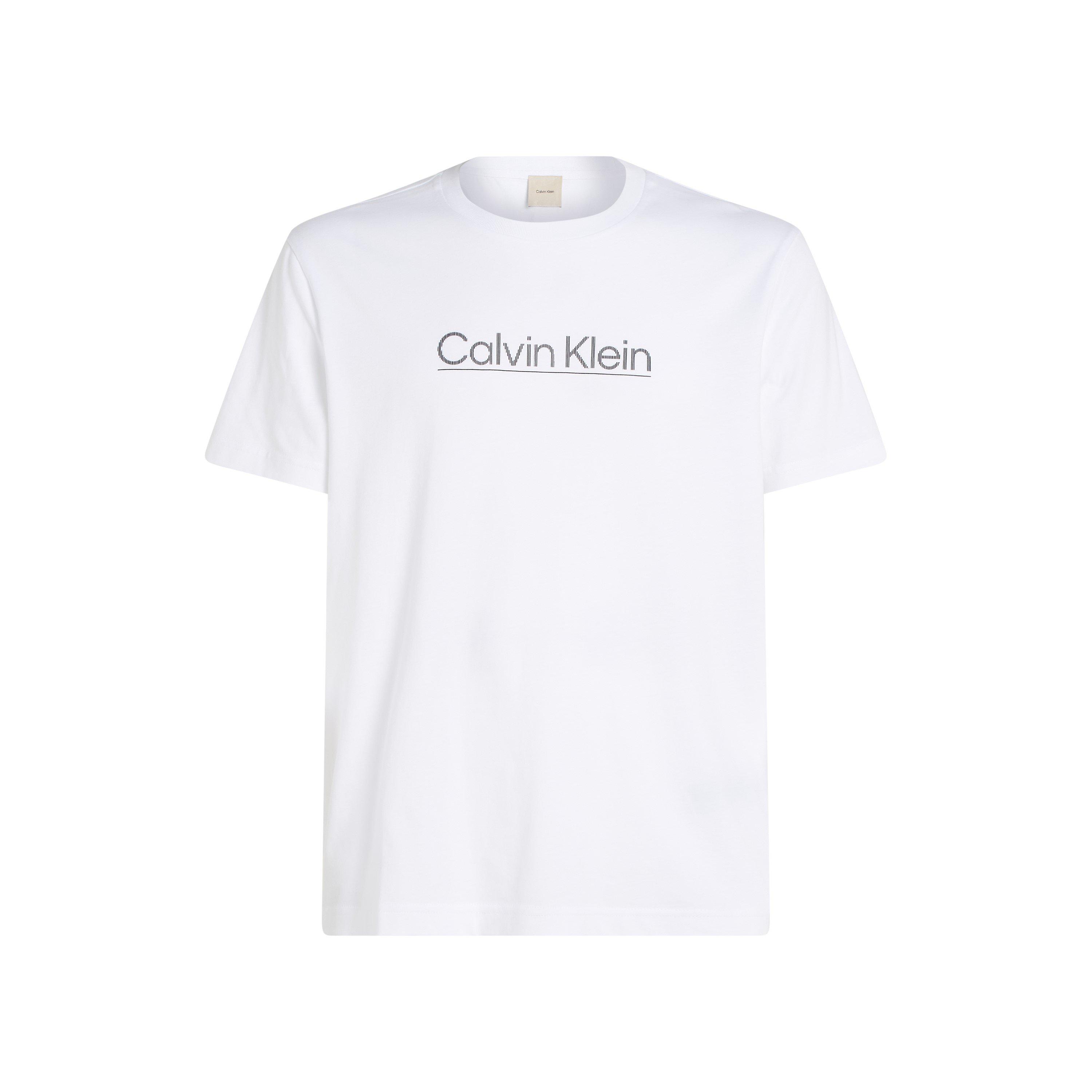 Bright White - Calvin Klein - RAISED LINE LOGO T-SHIRT - 5