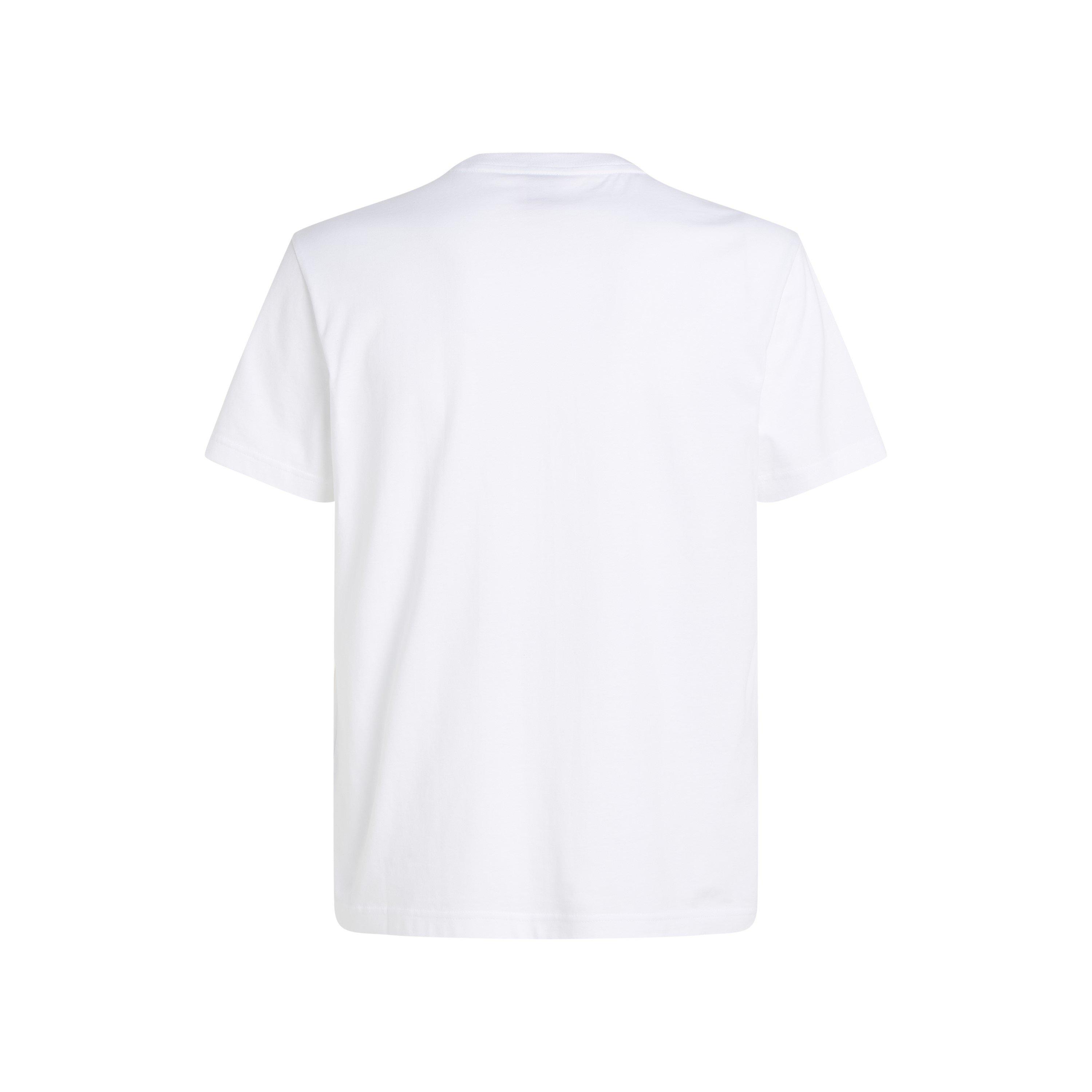 Bright White - Calvin Klein - RAISED LINE LOGO T-SHIRT - 6