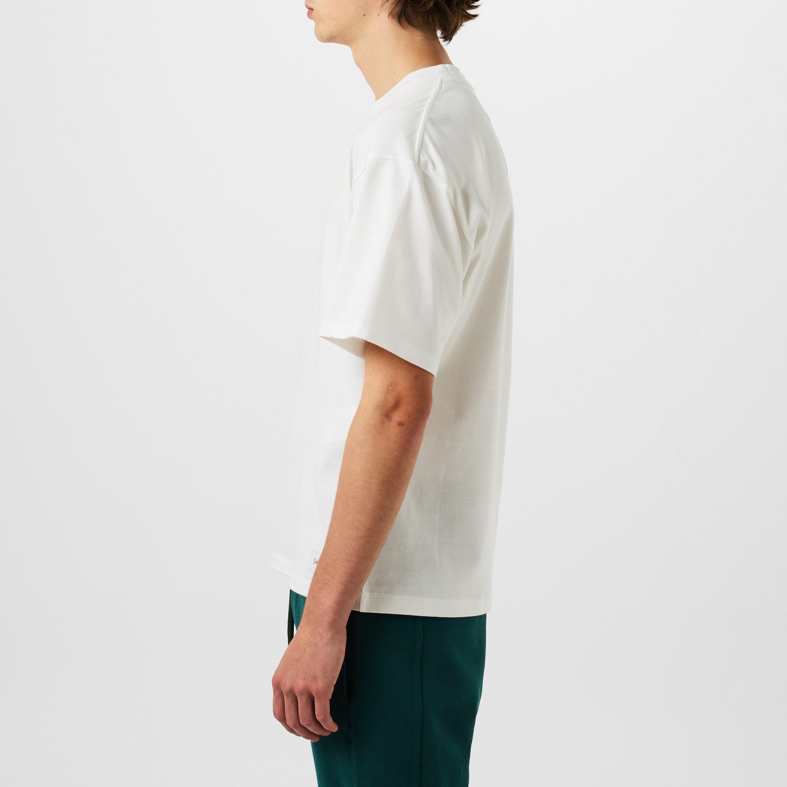 Blanc - Saint Laurent - Tab Logo T-Shirt - 2