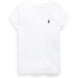 Polo Ralph Lauren Cotton Jersey Crewneck T Shirt Girls