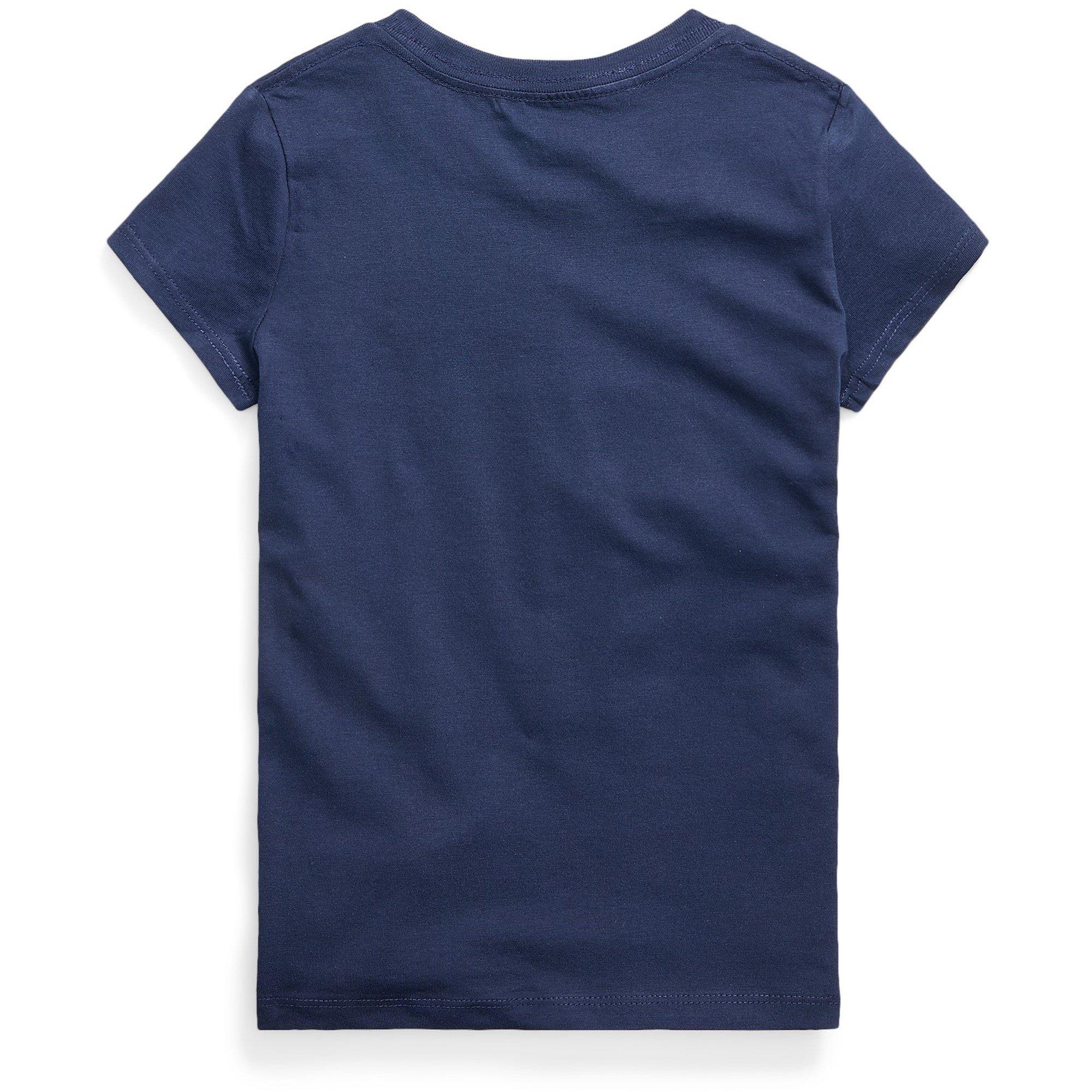 Newport Navy - Polo Ralph Lauren - Cotton Jersey Crewneck T-Shirt Girls - 2