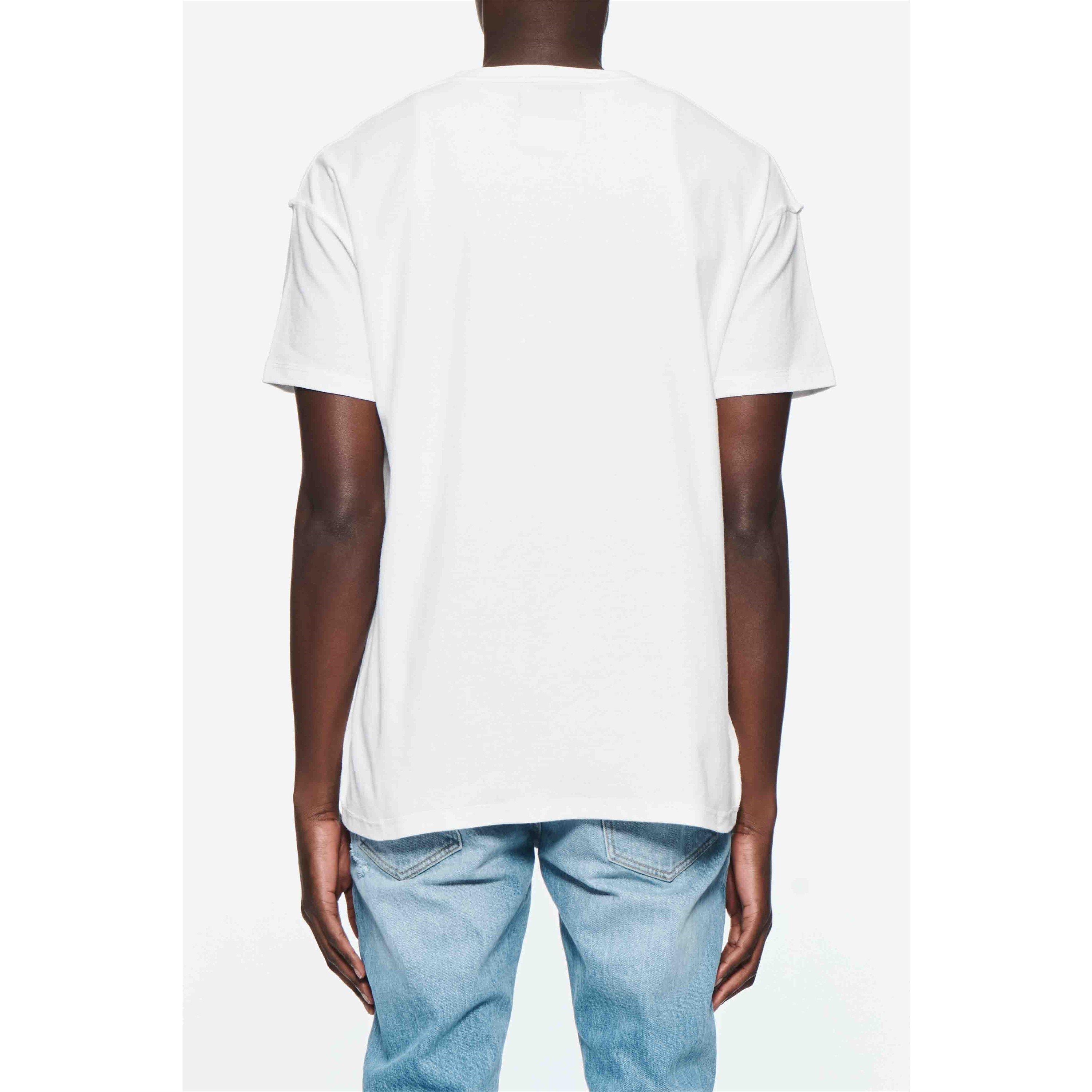 White - Purple Brand - Men's Purge Graphic Printed Regular Fit T-Shirt - 3