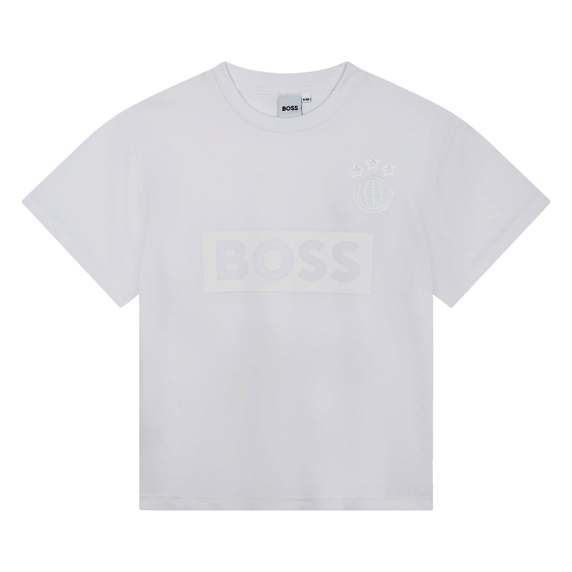 Boss Boys Kids' Logo T-Shirt - White 10P - 4 Yrs