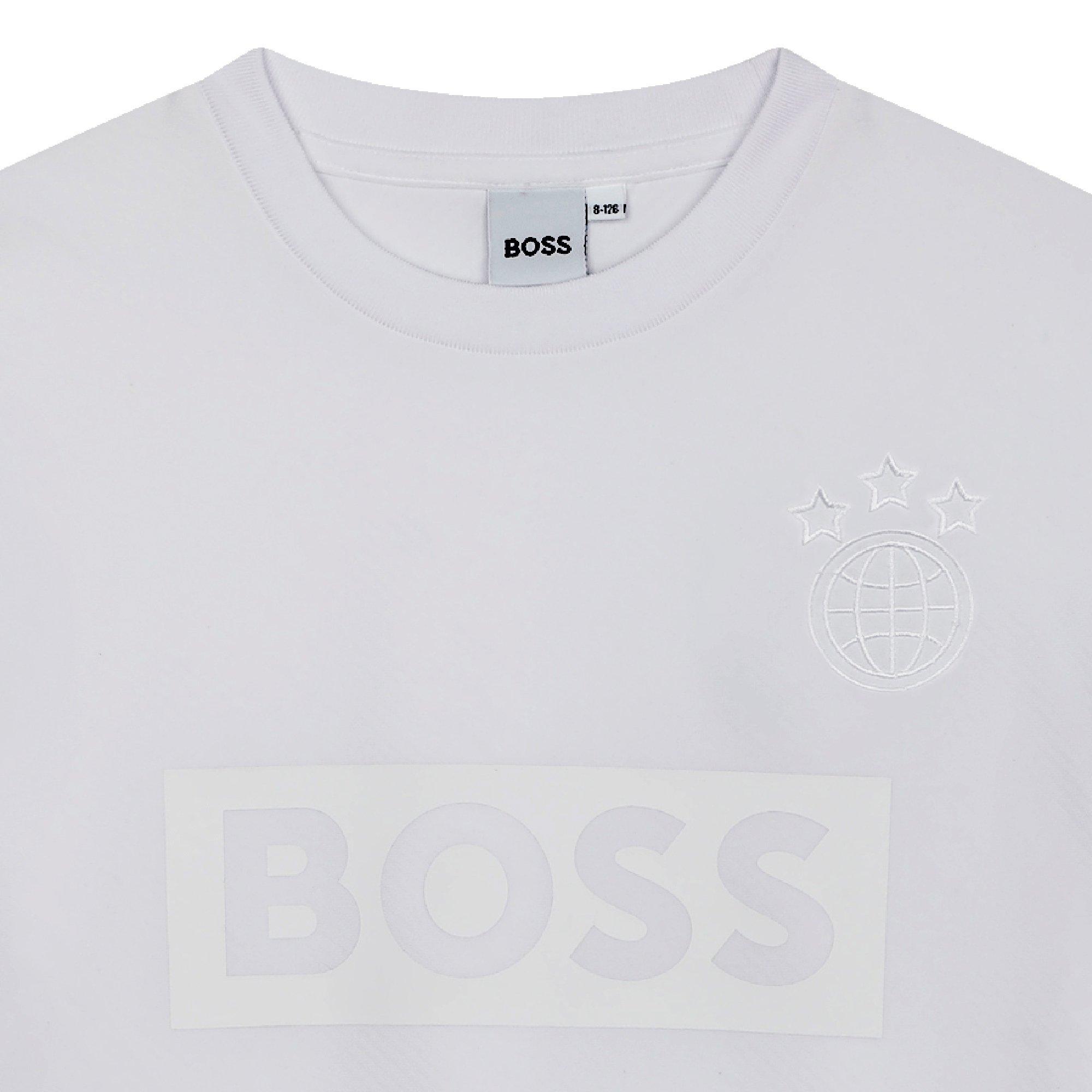 White 10P - Boss - Kids' Logo T-Shirt - 3