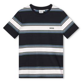 Boss Striped T Shirt Junior