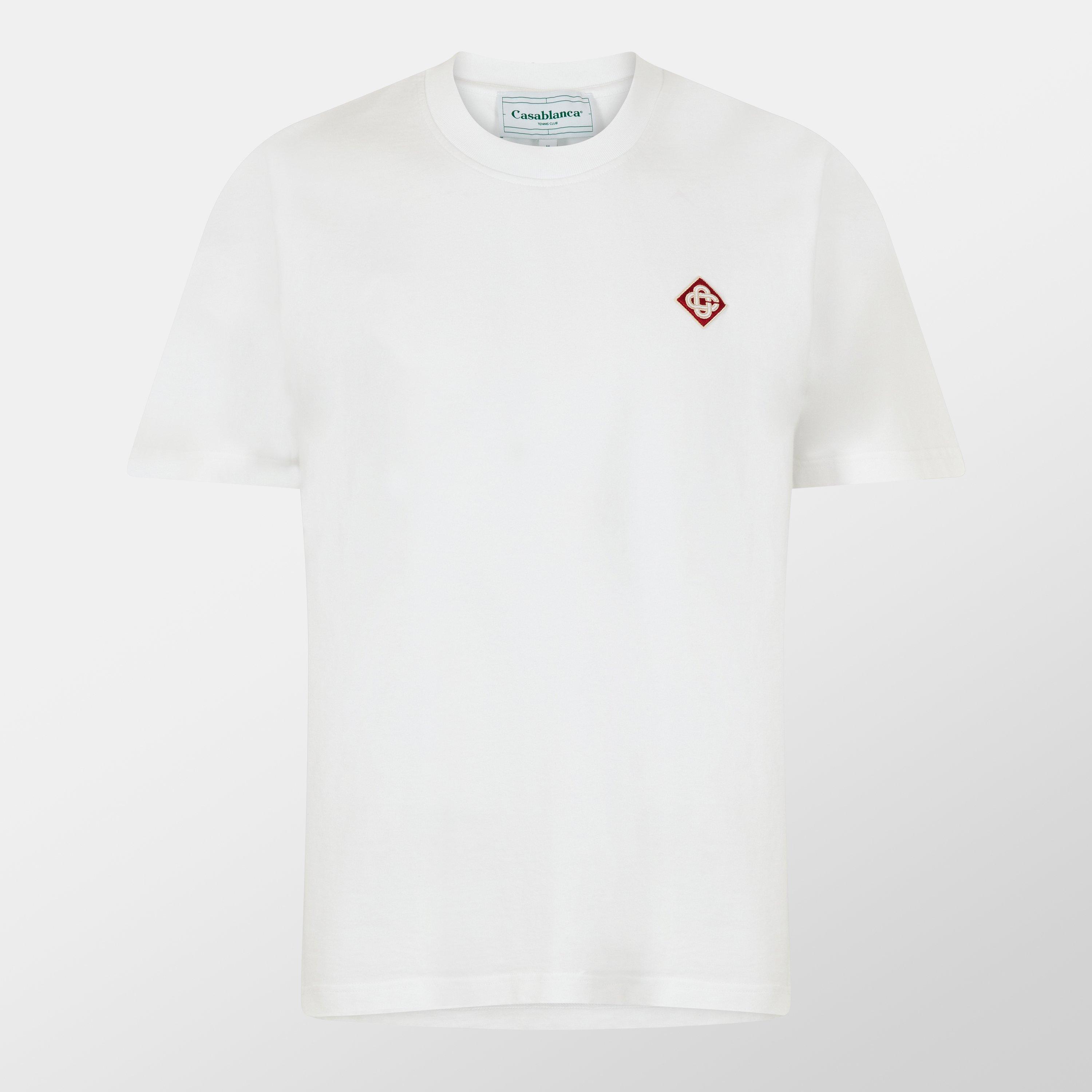 Casablanca Men's Classic Logo T-Shirt - White - Large