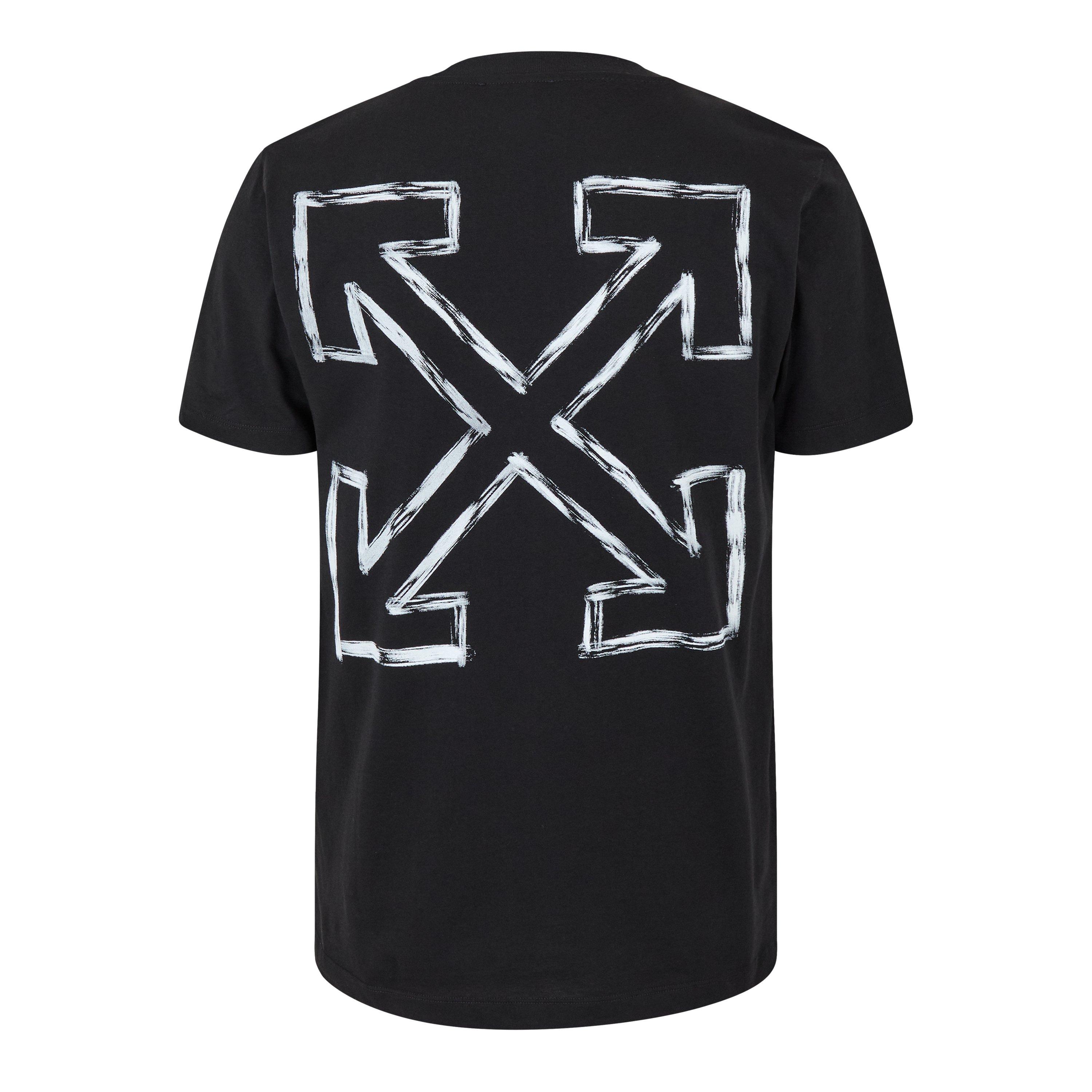 Black - Off White - Men's Arrow Slim T-Shirt, Tailored Fit - 3