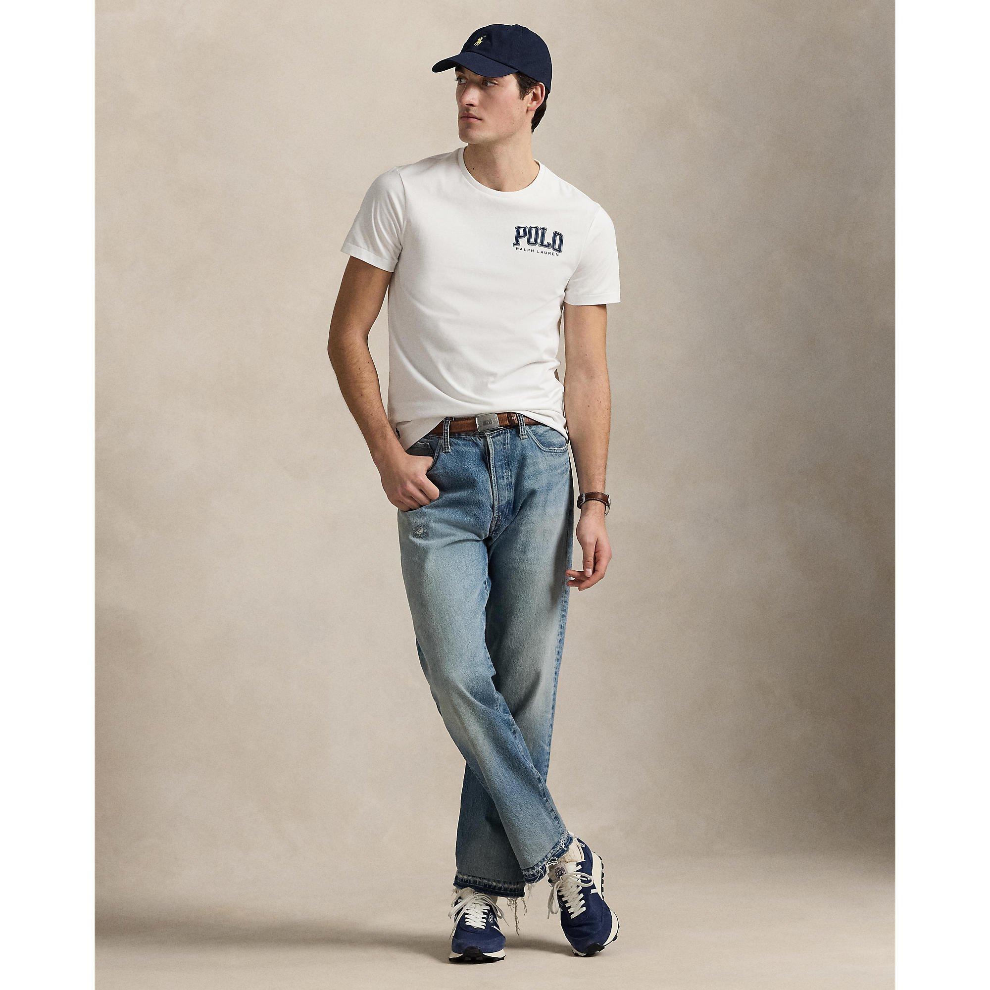 White - Polo Ralph Lauren - Custom Slim Fit Logo T-Shirt - 5