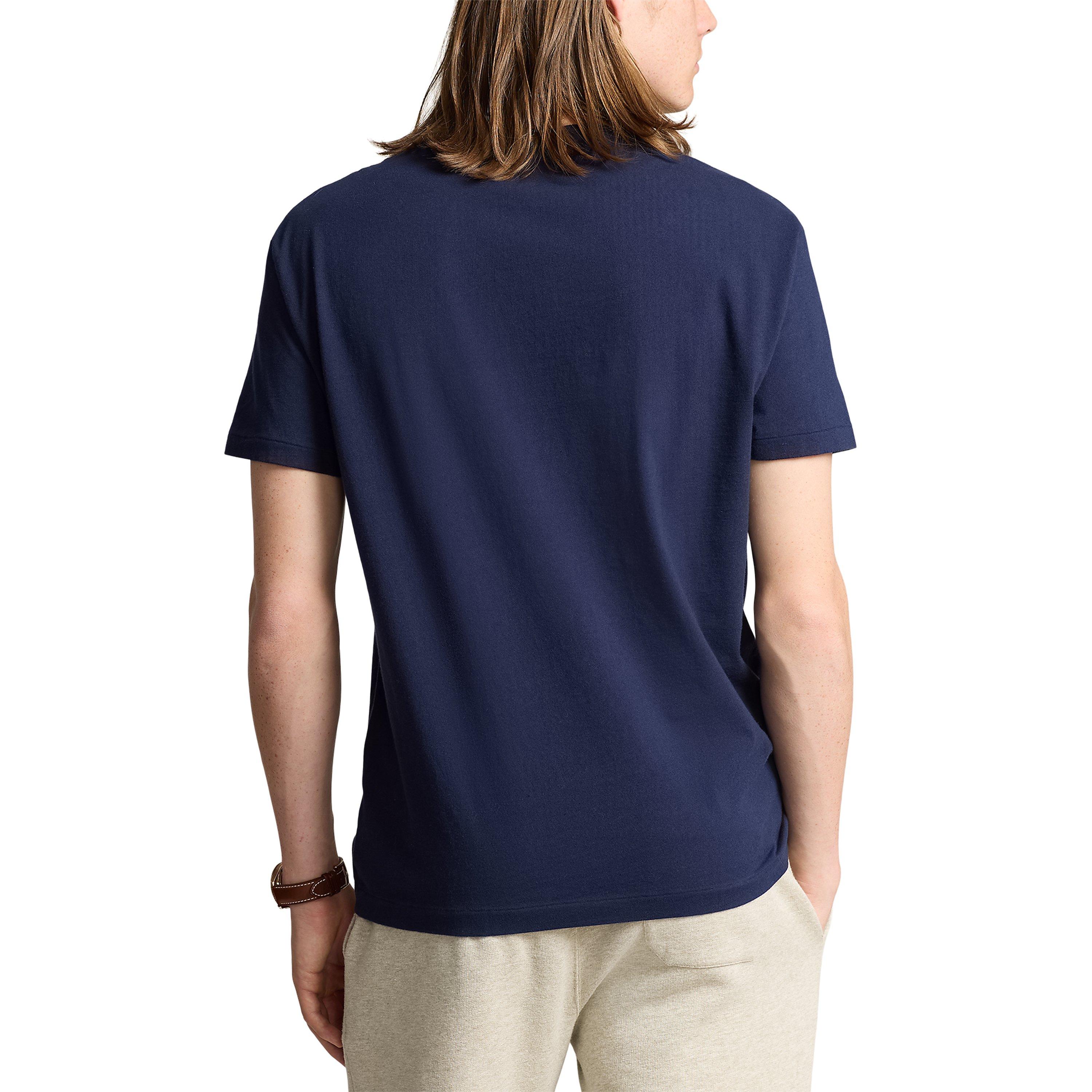 Navy - Polo Ralph Lauren - Custom Slim Fit Logo T-Shirt - 3
