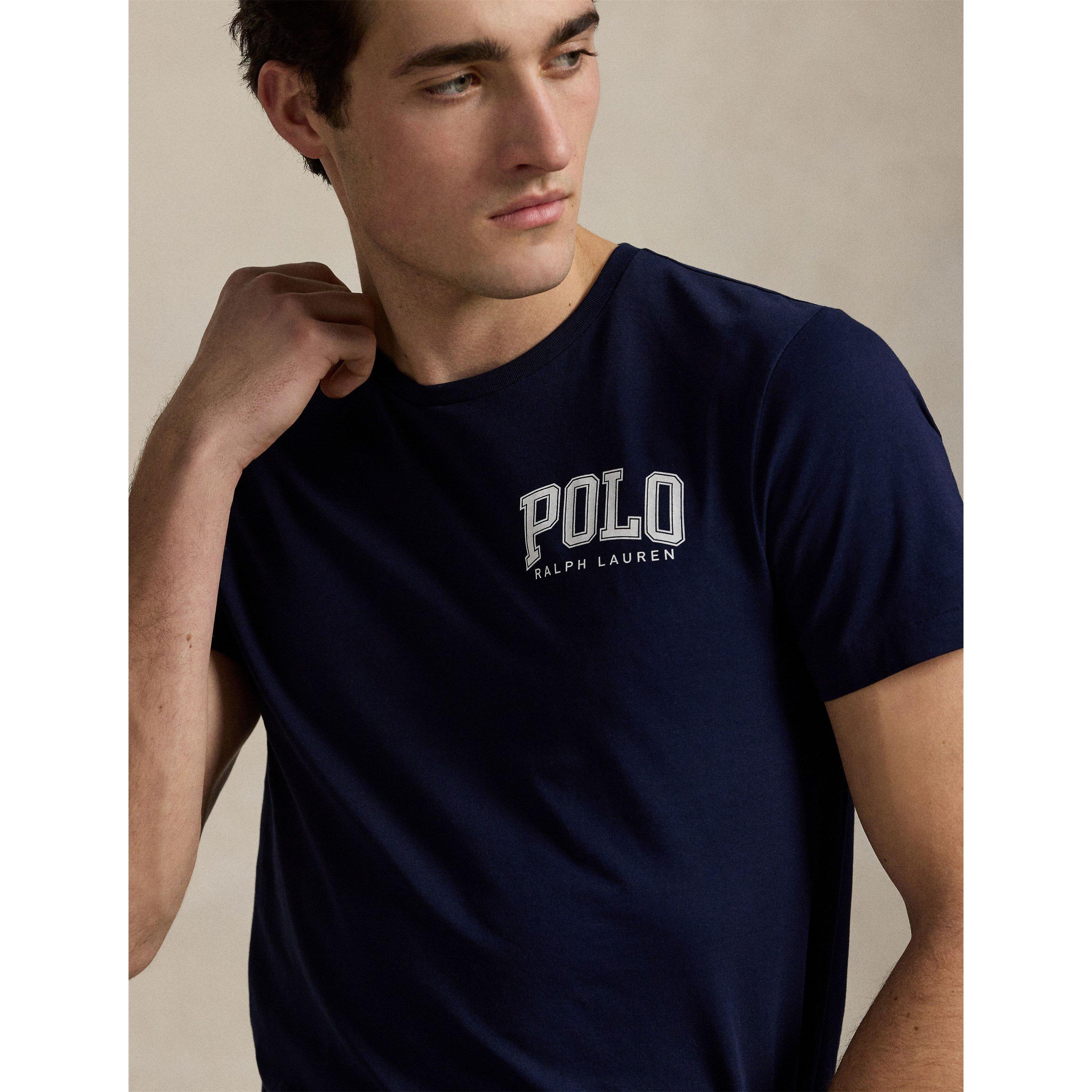 Navy - Polo Ralph Lauren - Custom Slim Fit Logo T-Shirt - 4