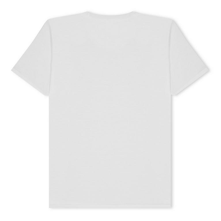 Blanc - SportsDirect - Calvin Klein T-shirt girocollo rossa con logo - 2