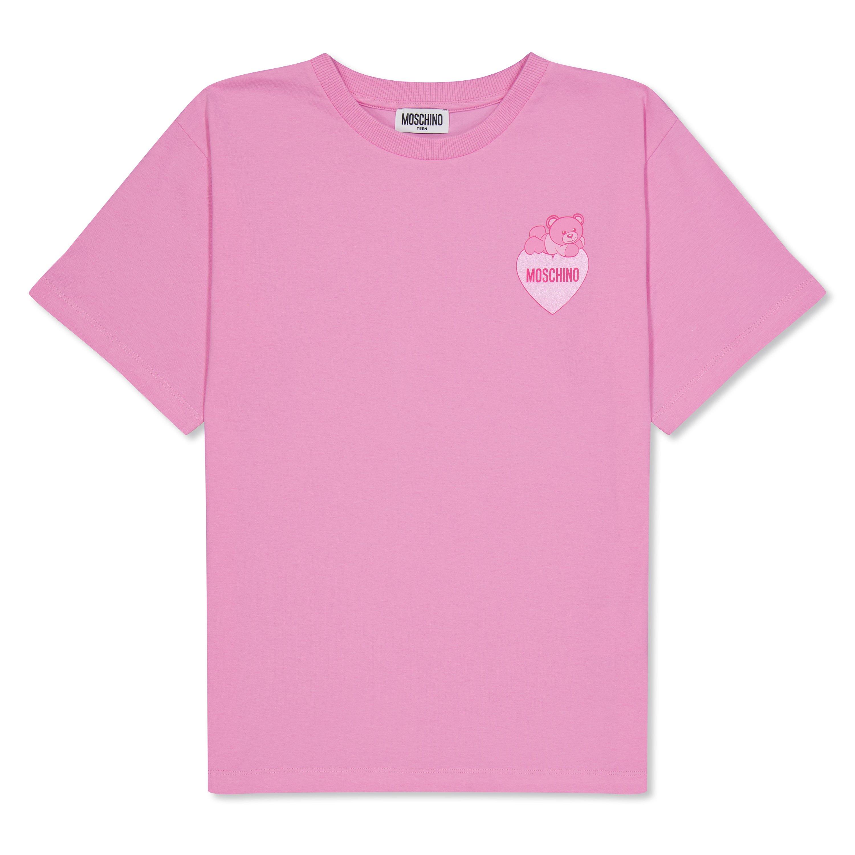 Pink 50243 - Moschino - Unisex Kids' Heart T-Shirt
